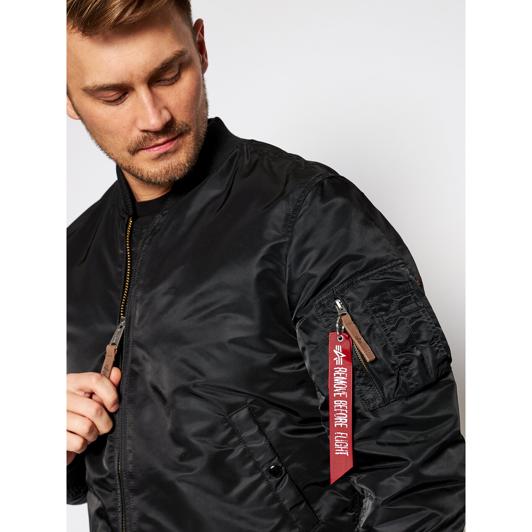 Alpha Industries Bomber bunda Ma-1 Vf 59 Long 168100 Čierna Slim Fit - Pepit.sk