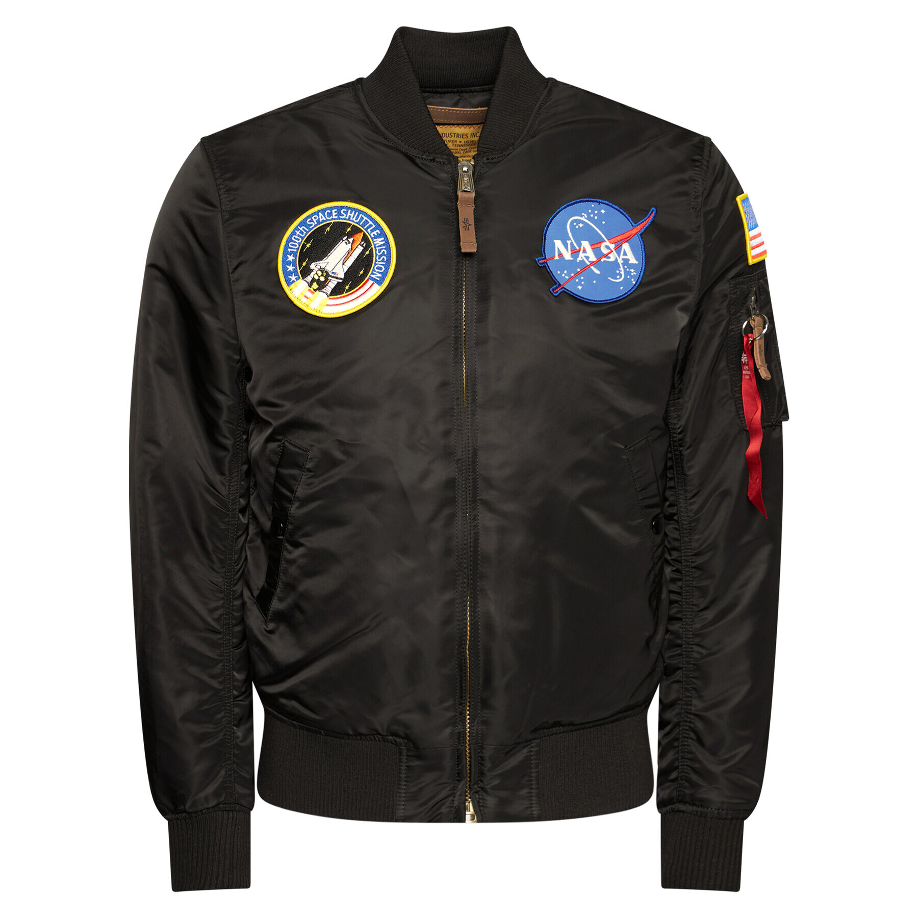 Alpha Industries Bomber bunda Nasa 166107 Čierna Regular Fit - Pepit.sk