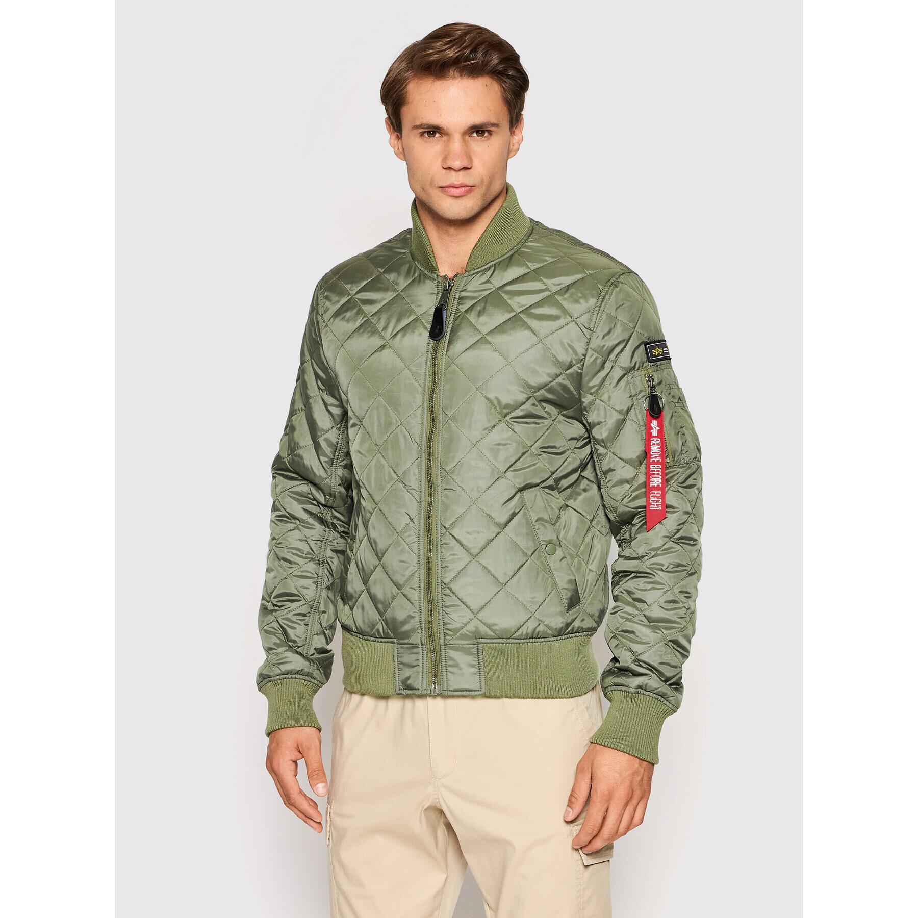 Alpha Industries Bundy bomber 106112 Zelená Regular Fit - Pepit.sk