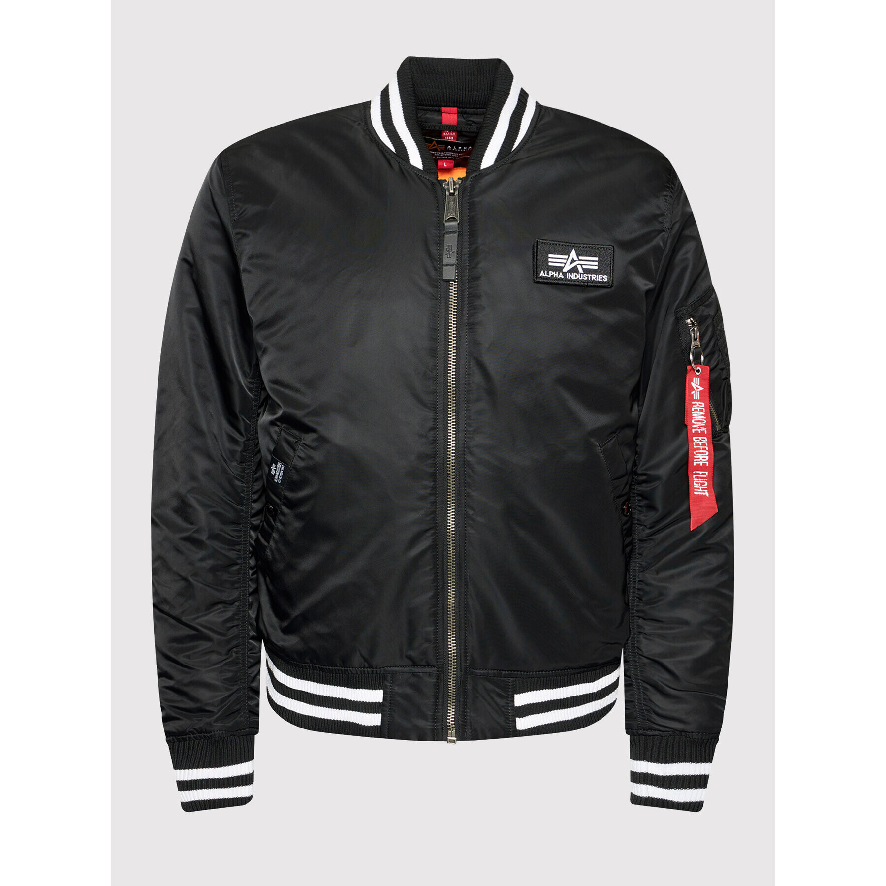 Alpha Industries Bundy bomber College 118112 Čierna Regular Fit - Pepit.sk