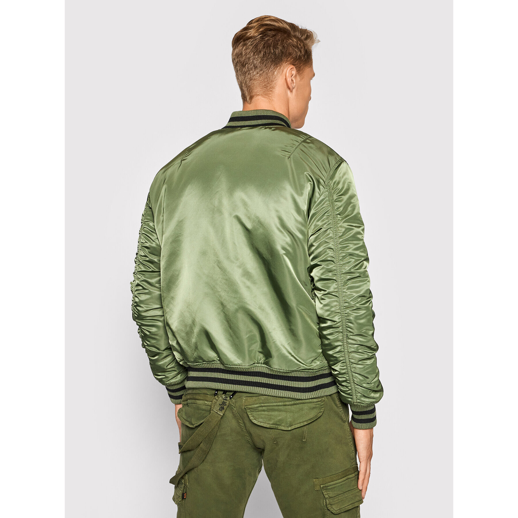 Alpha Industries Bundy bomber College 118112 Zelená Regular Fit - Pepit.sk