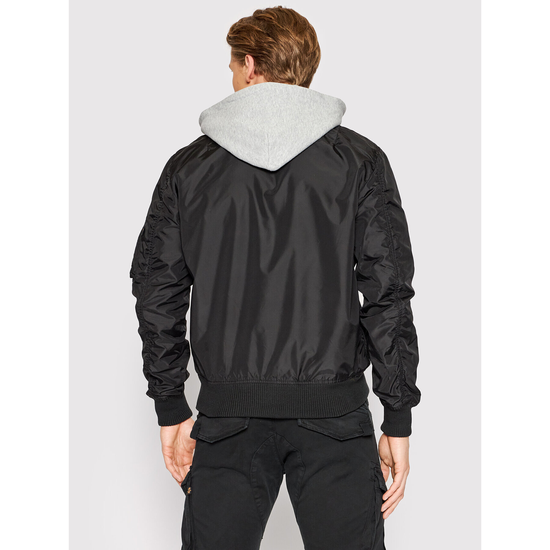 Alpha Industries Bundy bomber Hood 196108 Čierna Regular Fit - Pepit.sk