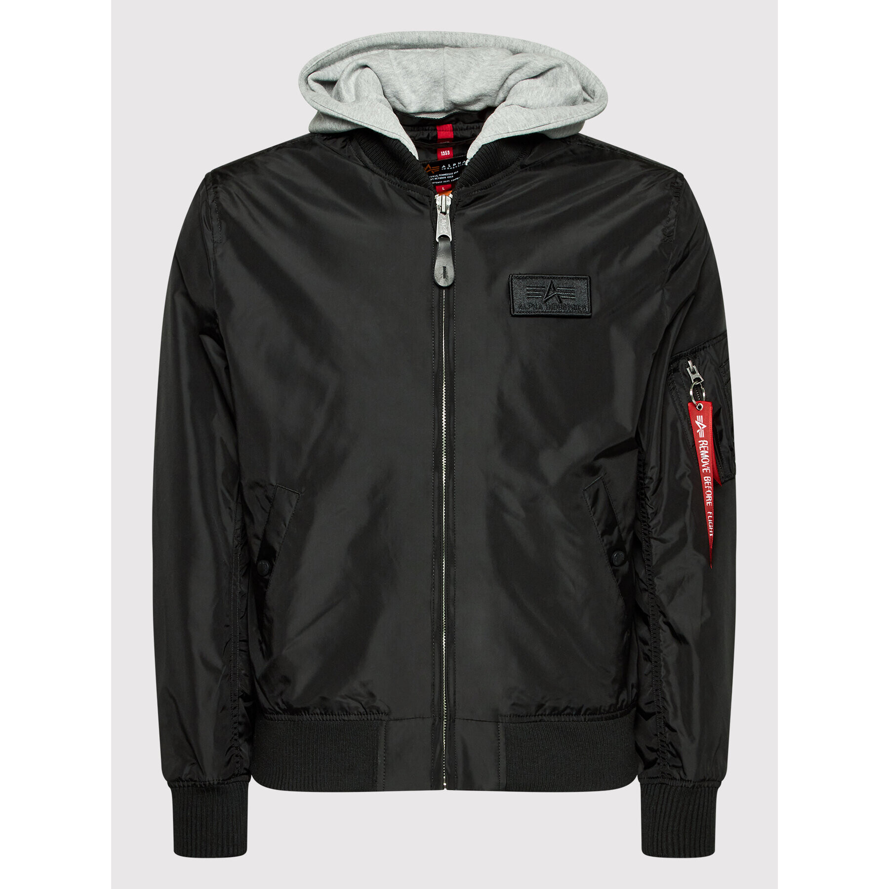 Alpha Industries Bundy bomber Hood 196108 Čierna Regular Fit - Pepit.sk