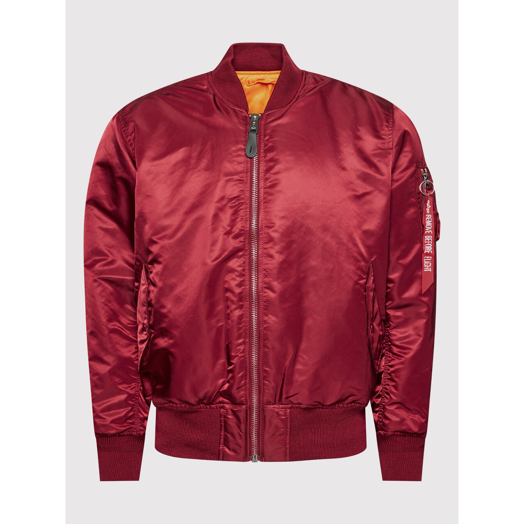 Alpha Industries Bundy bomber Ma-1 100101 Bordová Regular Fit - Pepit.sk