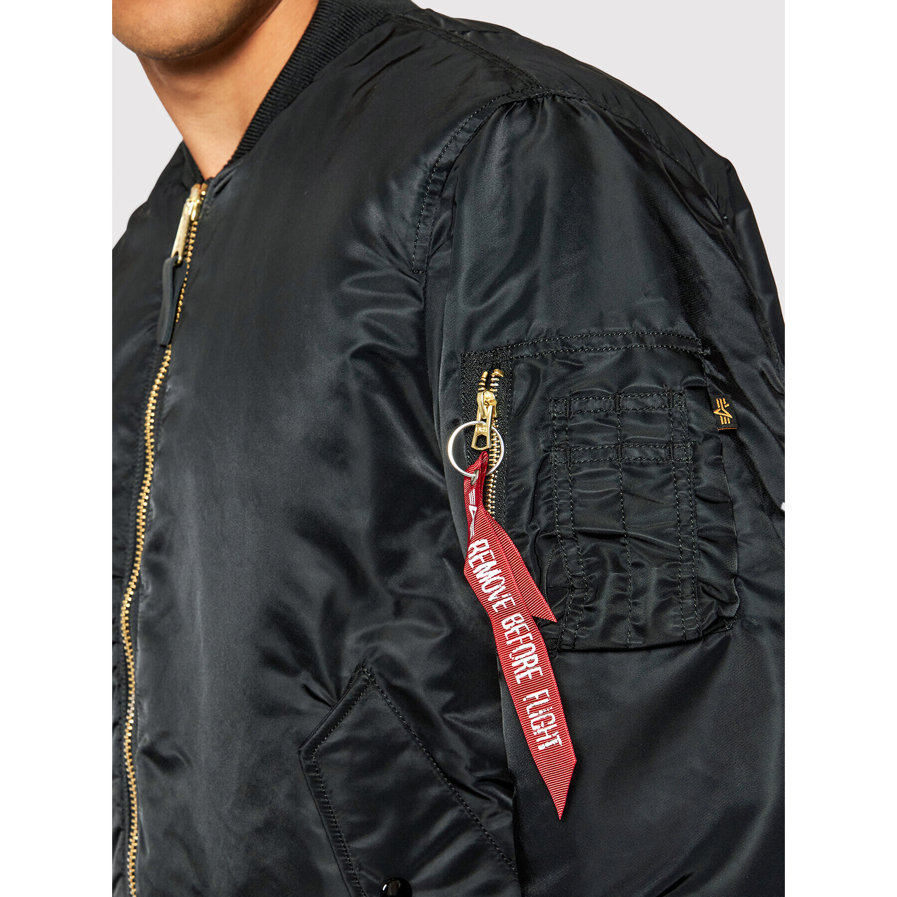 Alpha Industries Bundy bomber Ma-1 100101 Čierna Regular Fit - Pepit.sk