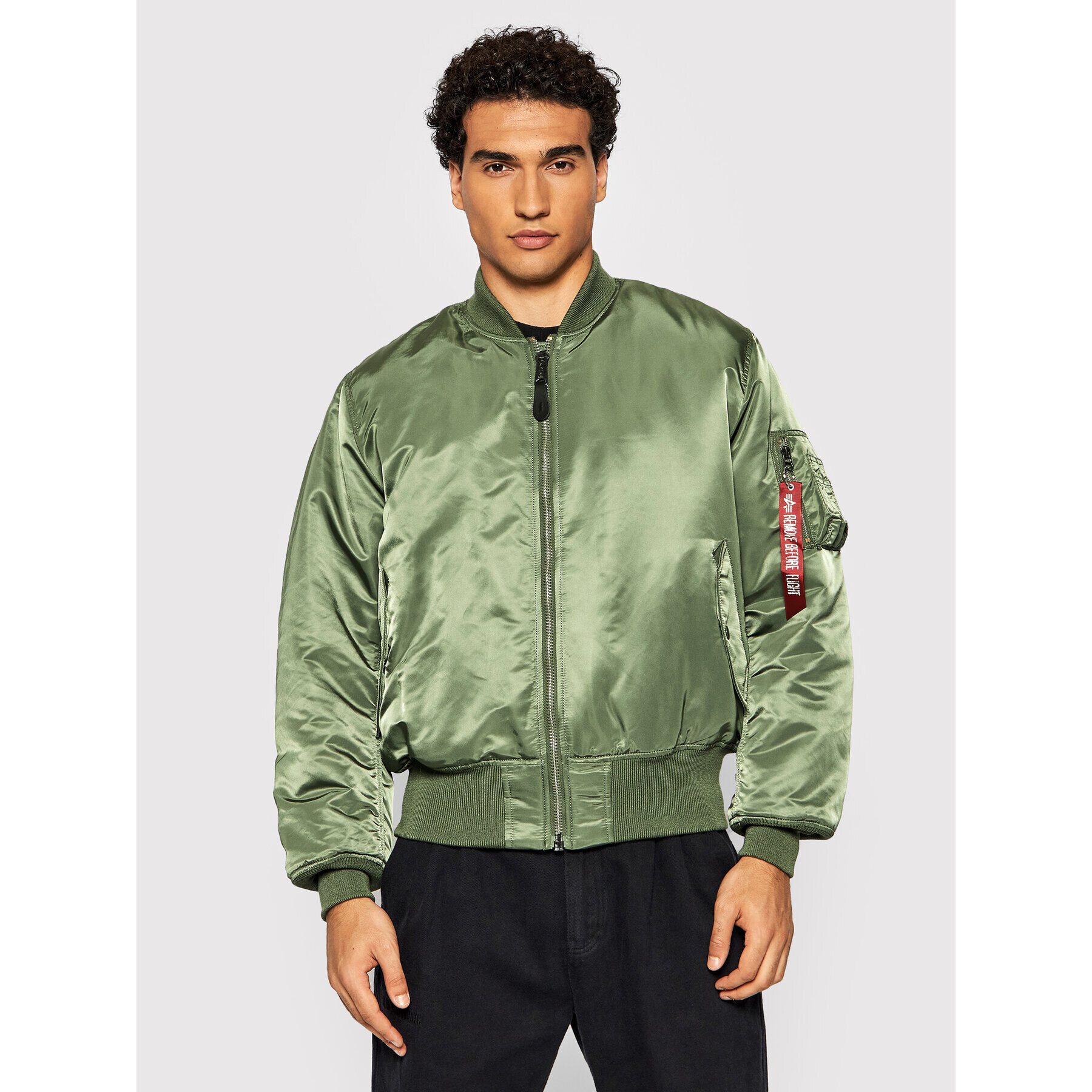 Alpha Industries Bundy bomber Ma-1 100101 Zelená Regular Fit - Pepit.sk