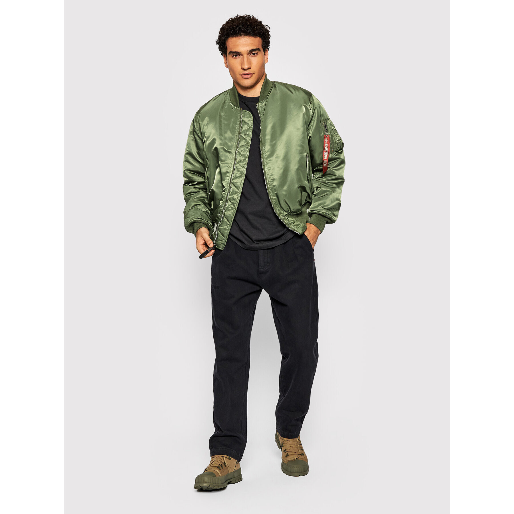 Alpha Industries Bundy bomber Ma-1 100101 Zelená Regular Fit - Pepit.sk