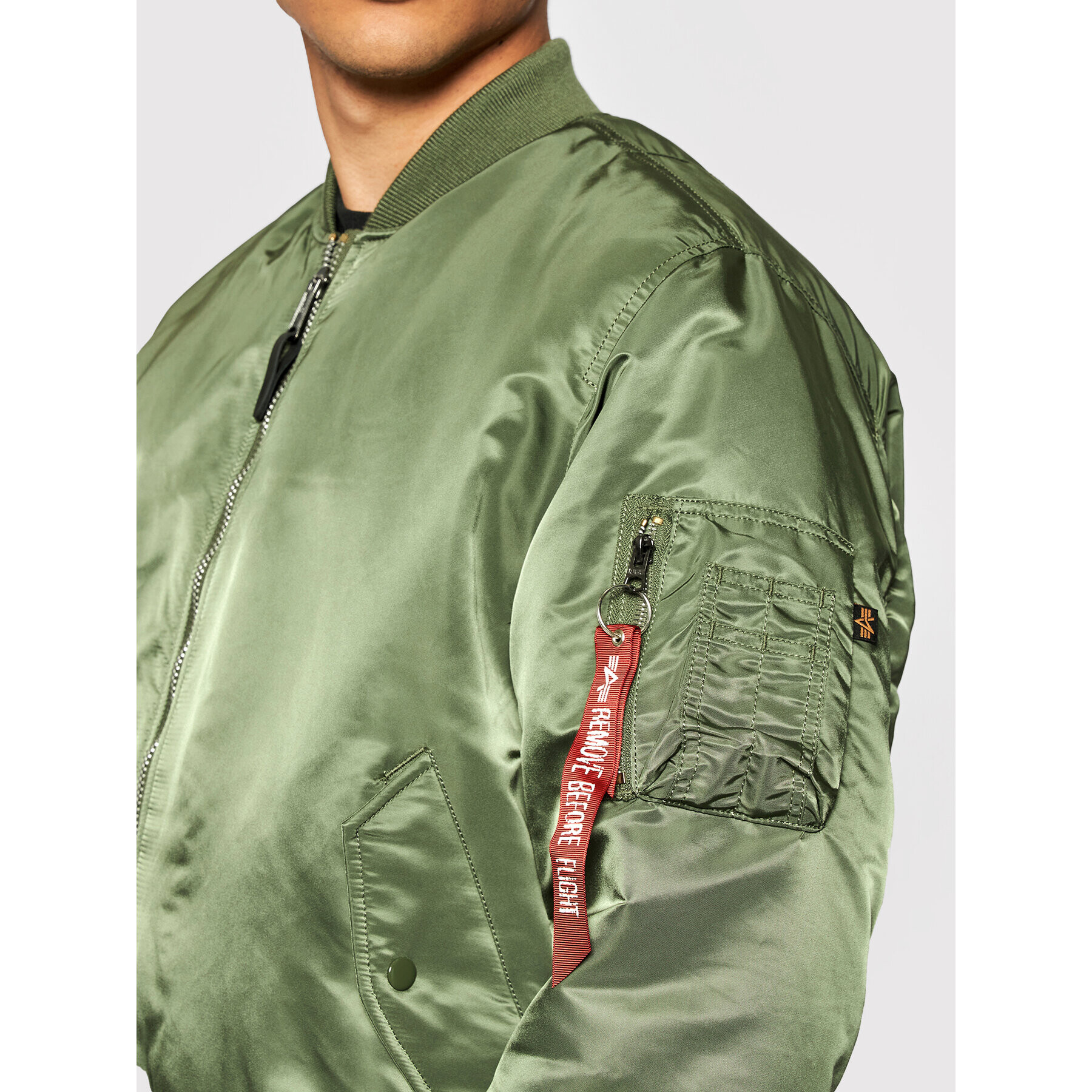 Alpha Industries Bundy bomber Ma-1 100101 Zelená Regular Fit - Pepit.sk