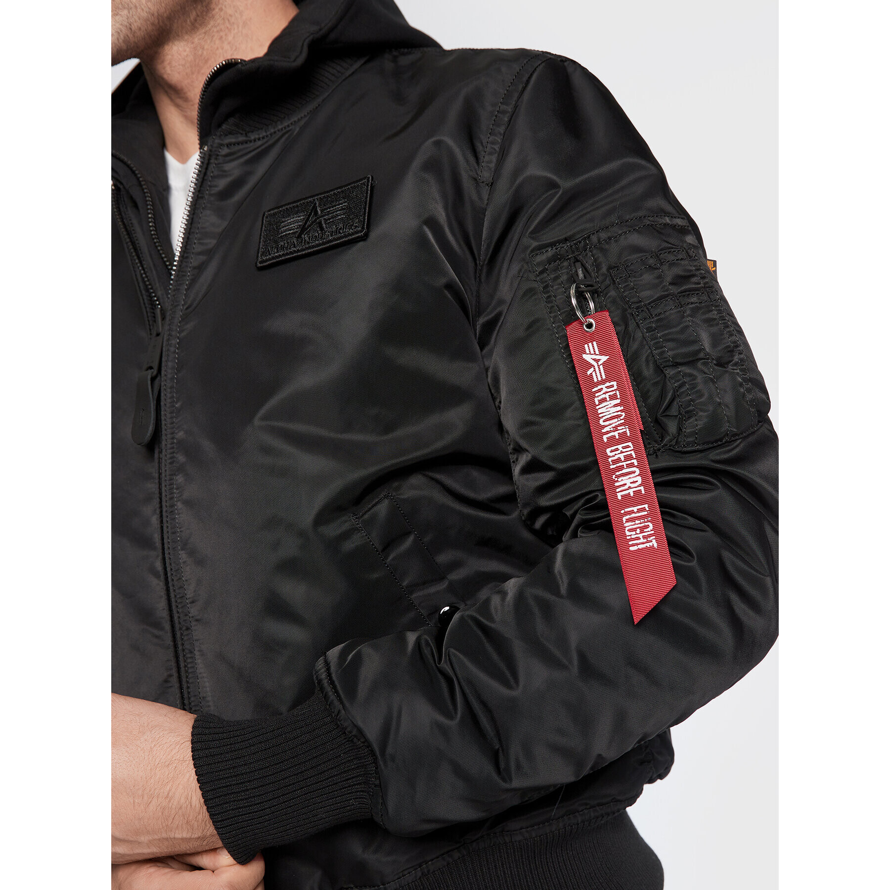 Alpha Industries Bundy bomber Ma-1 D-Tec 133104 Čierna Regular Fit - Pepit.sk