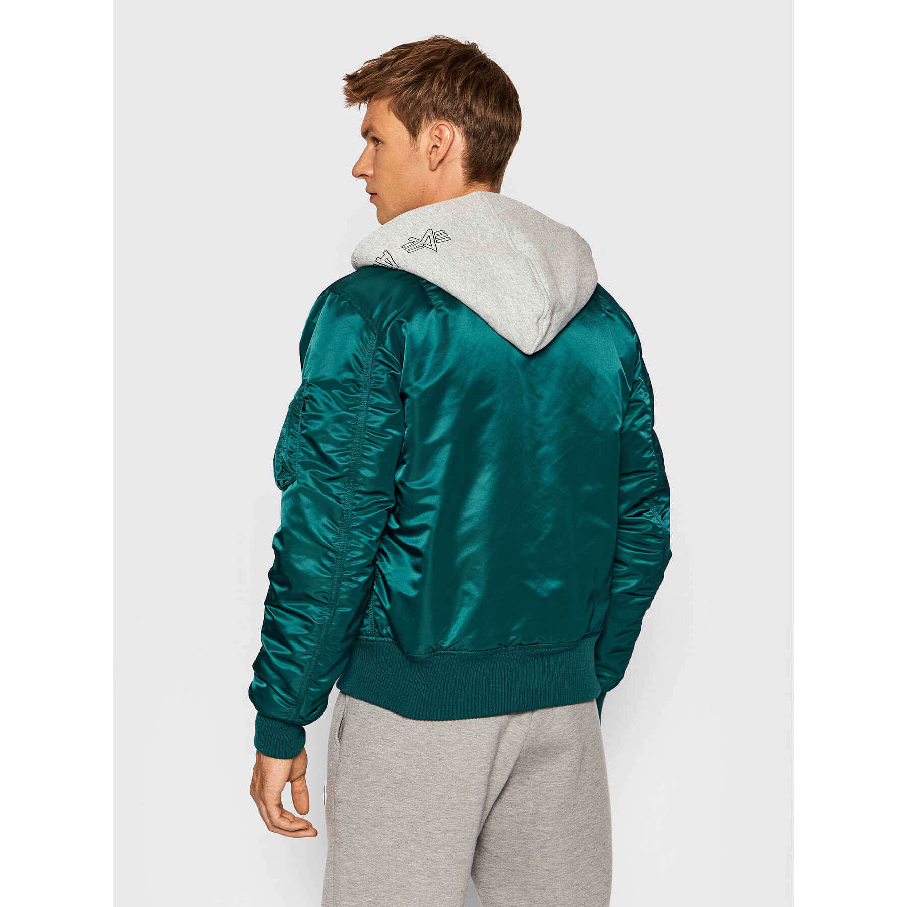 Alpha Industries Bundy bomber Ma-1 D-Tec 183110 Modrá Regular Fit - Pepit.sk