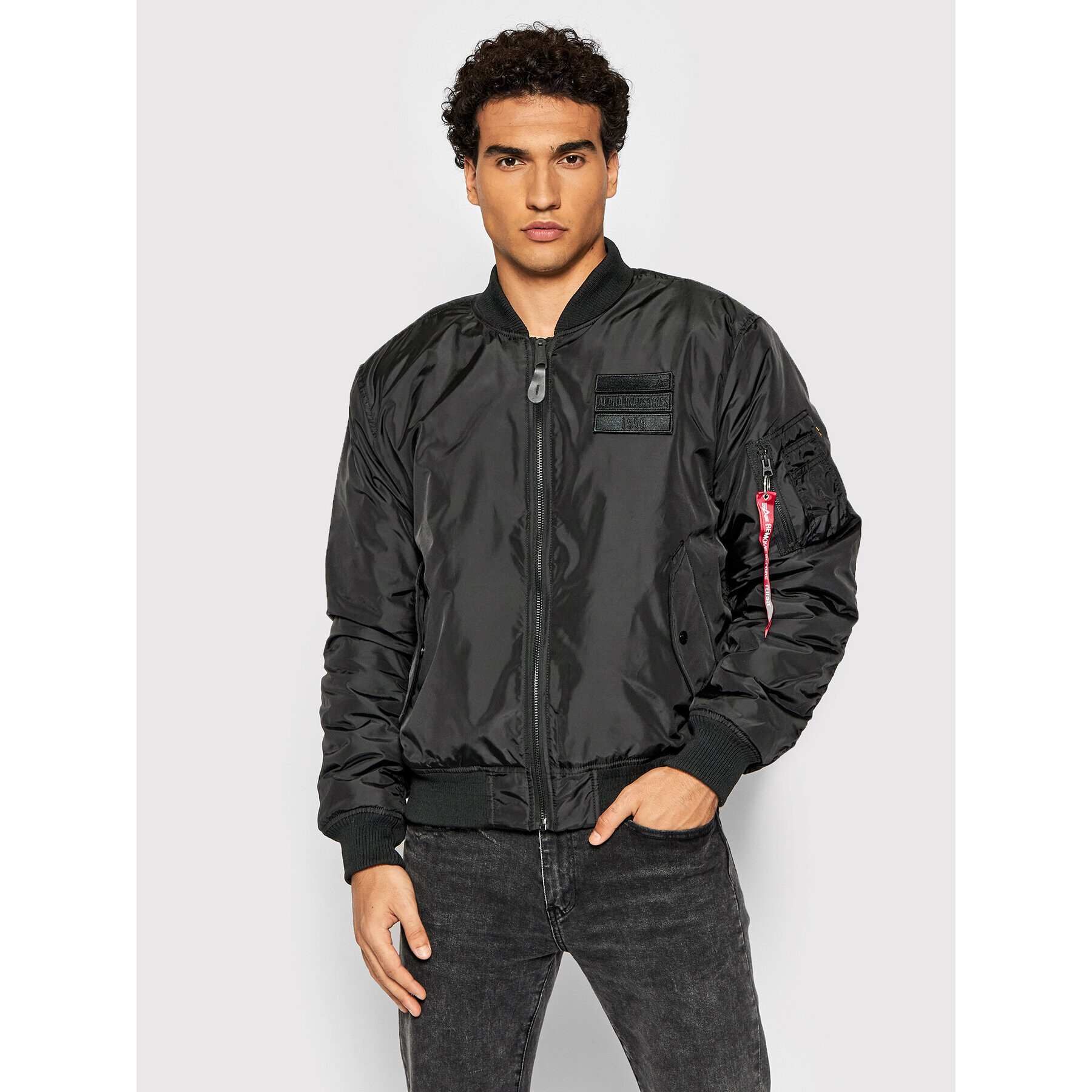 Alpha Industries Bundy bomber Ma-1 Flc Rev 198106 Čierna Regular Fit - Pepit.sk