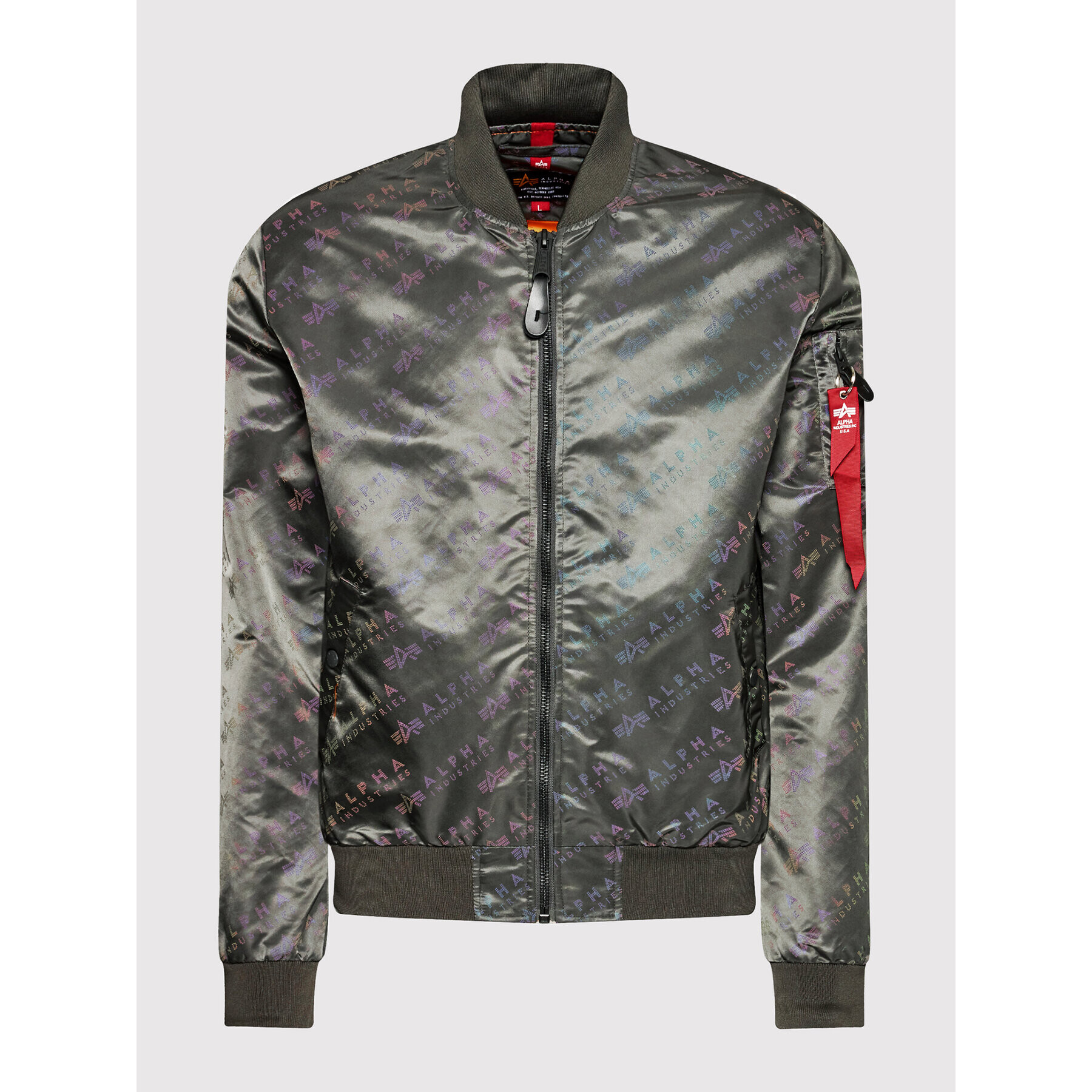 Alpha Industries Bundy bomber Ma-1 Lw Aop Rainbow Ref. 106109 Sivá Regular Fit - Pepit.sk