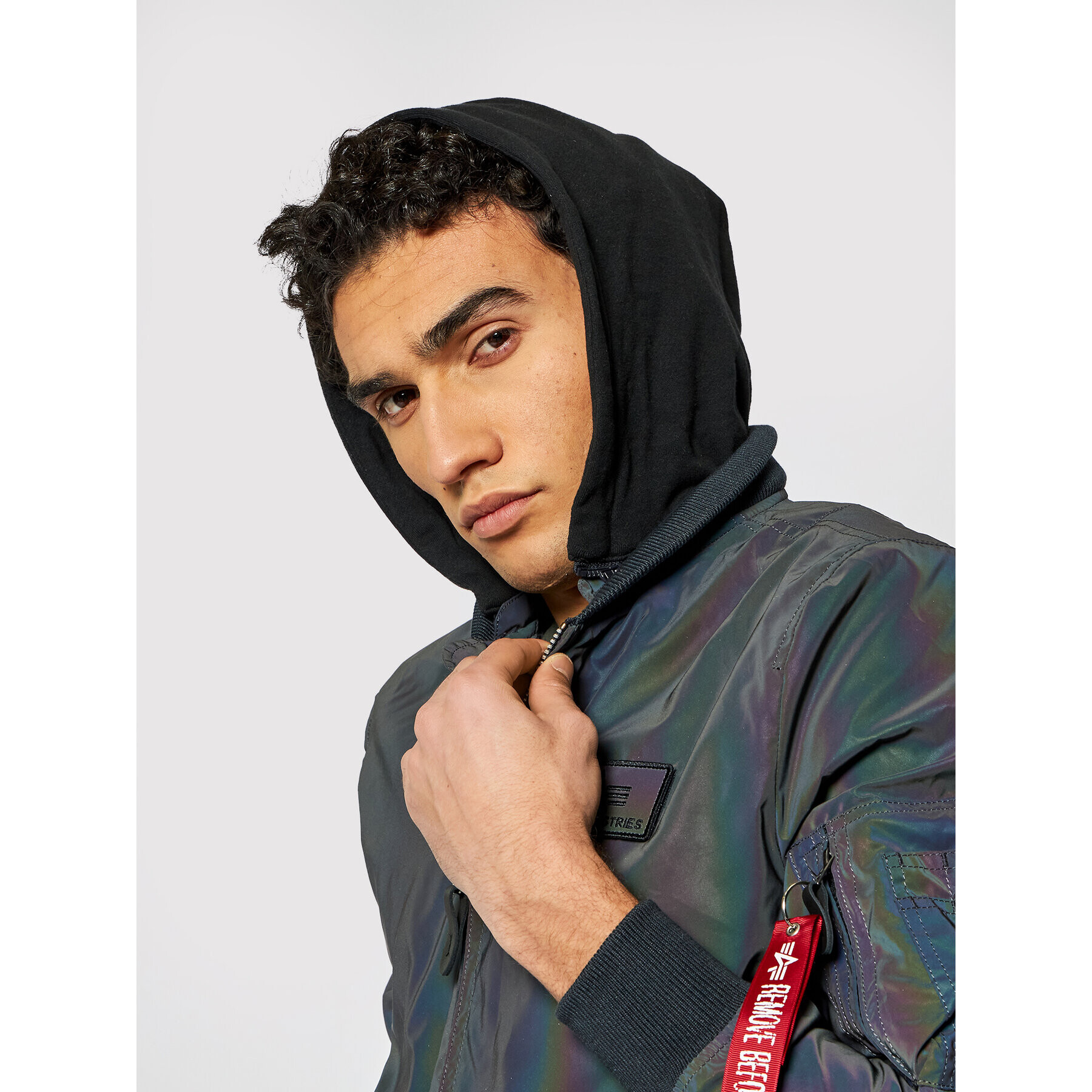 Alpha Industries Bundy bomber MA-1 LW HD 116107RR Sivá Regular Fit - Pepit.sk