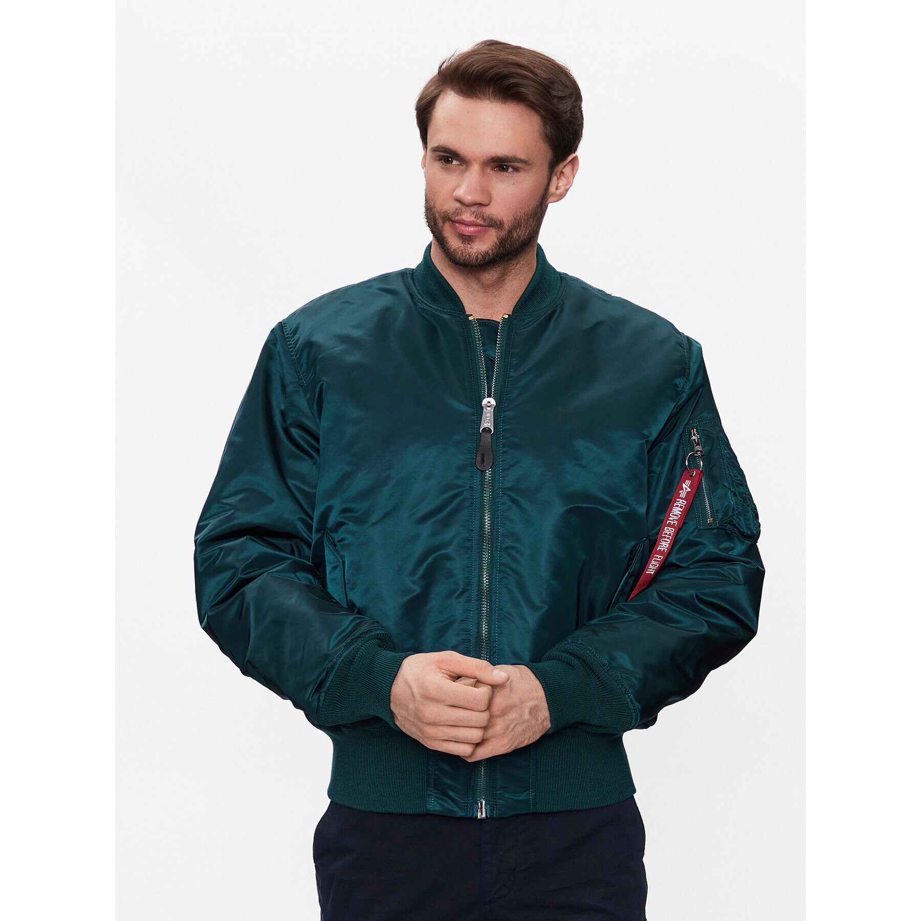 Alpha Industries Bundy bomber MA-1 100101 Tmavomodrá Oversize - Pepit.sk