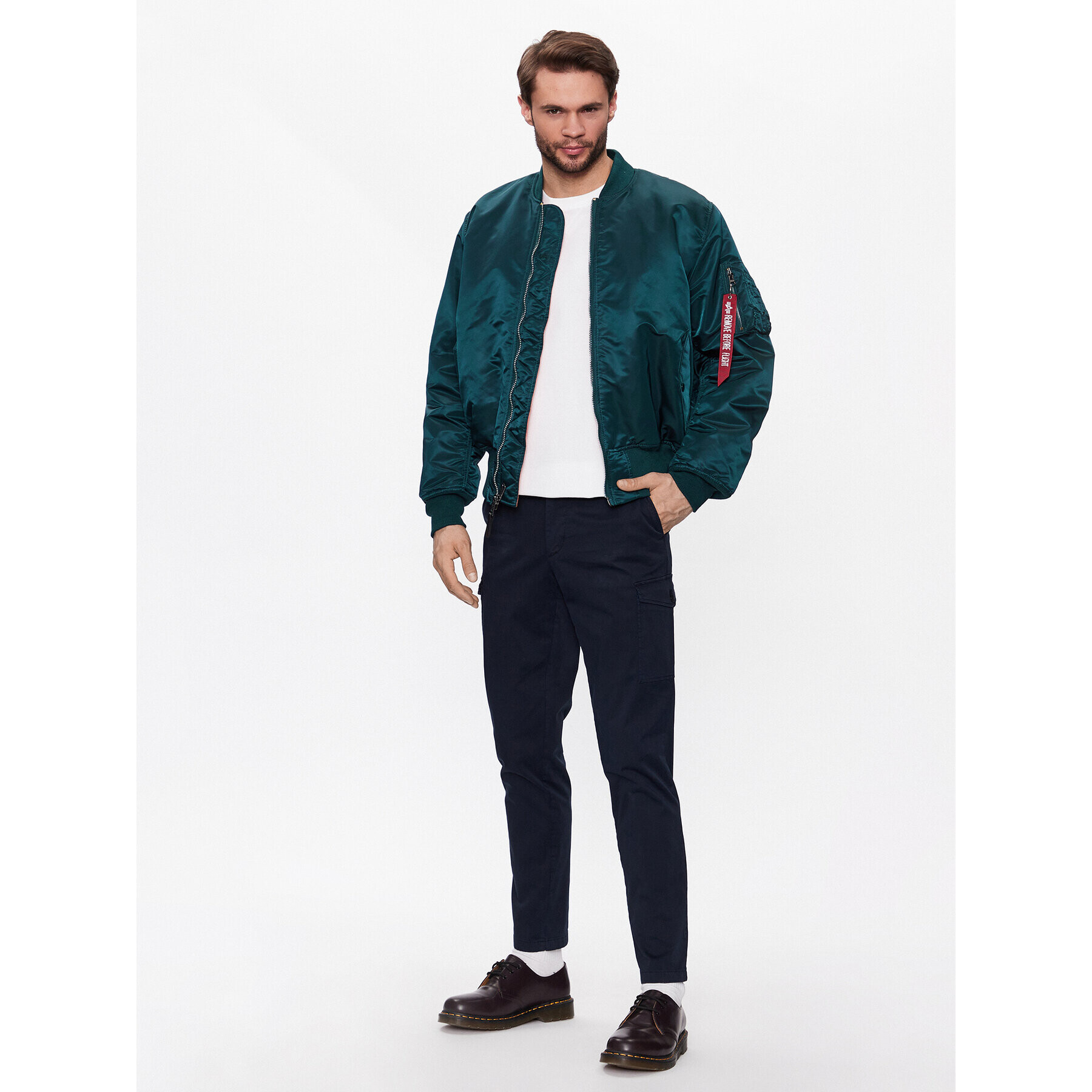 Alpha Industries Bundy bomber MA-1 100101 Tmavomodrá Oversize - Pepit.sk