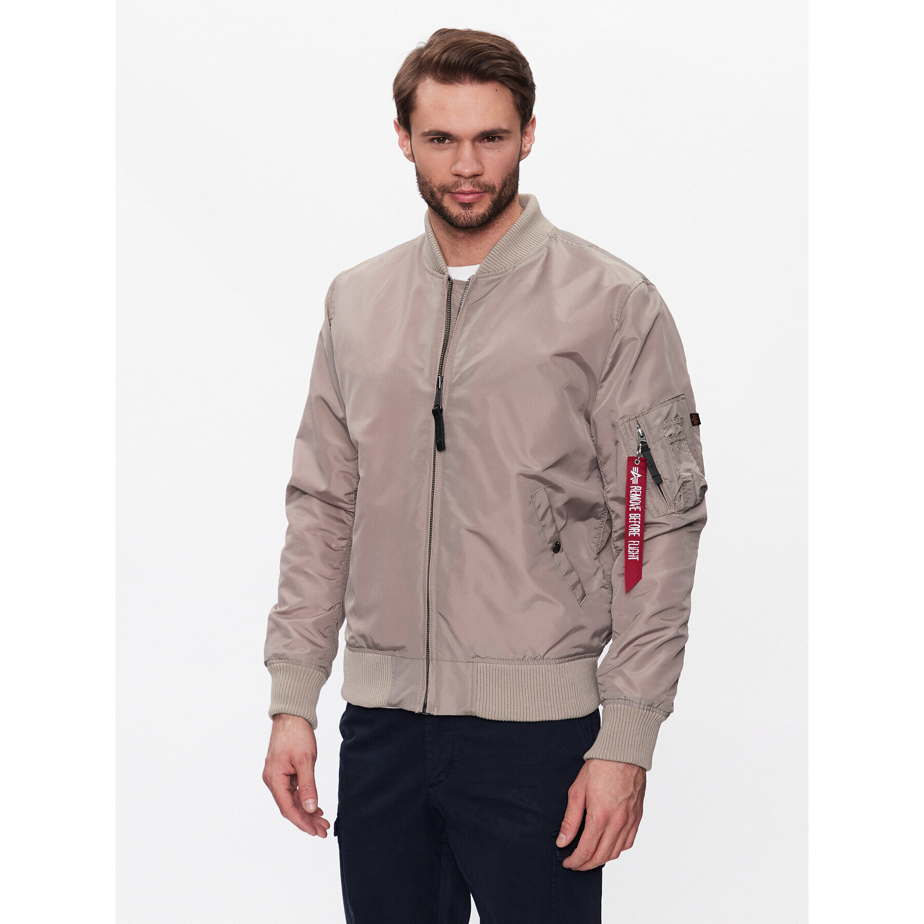 Alpha Industries Bundy bomber MA-1 191103 Béžová Regular Fit - Pepit.sk