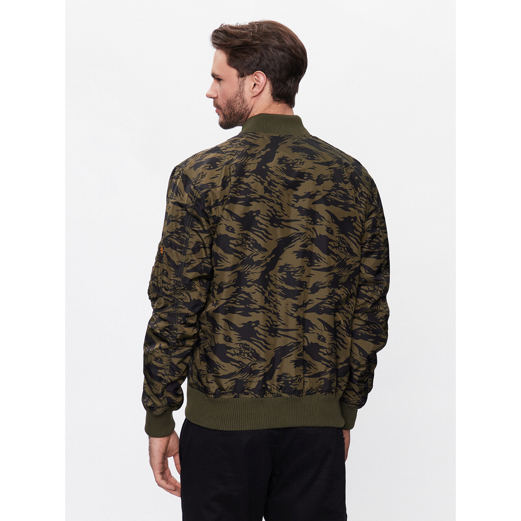 Alpha Industries Bundy bomber MA-1 191103C Zelená Regular Fit - Pepit.sk