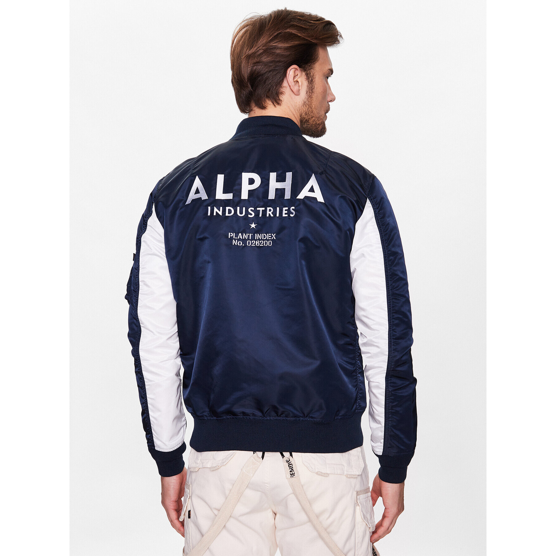 Alpha Industries Bundy bomber MA-1 196107 Modrá Regular Fit - Pepit.sk