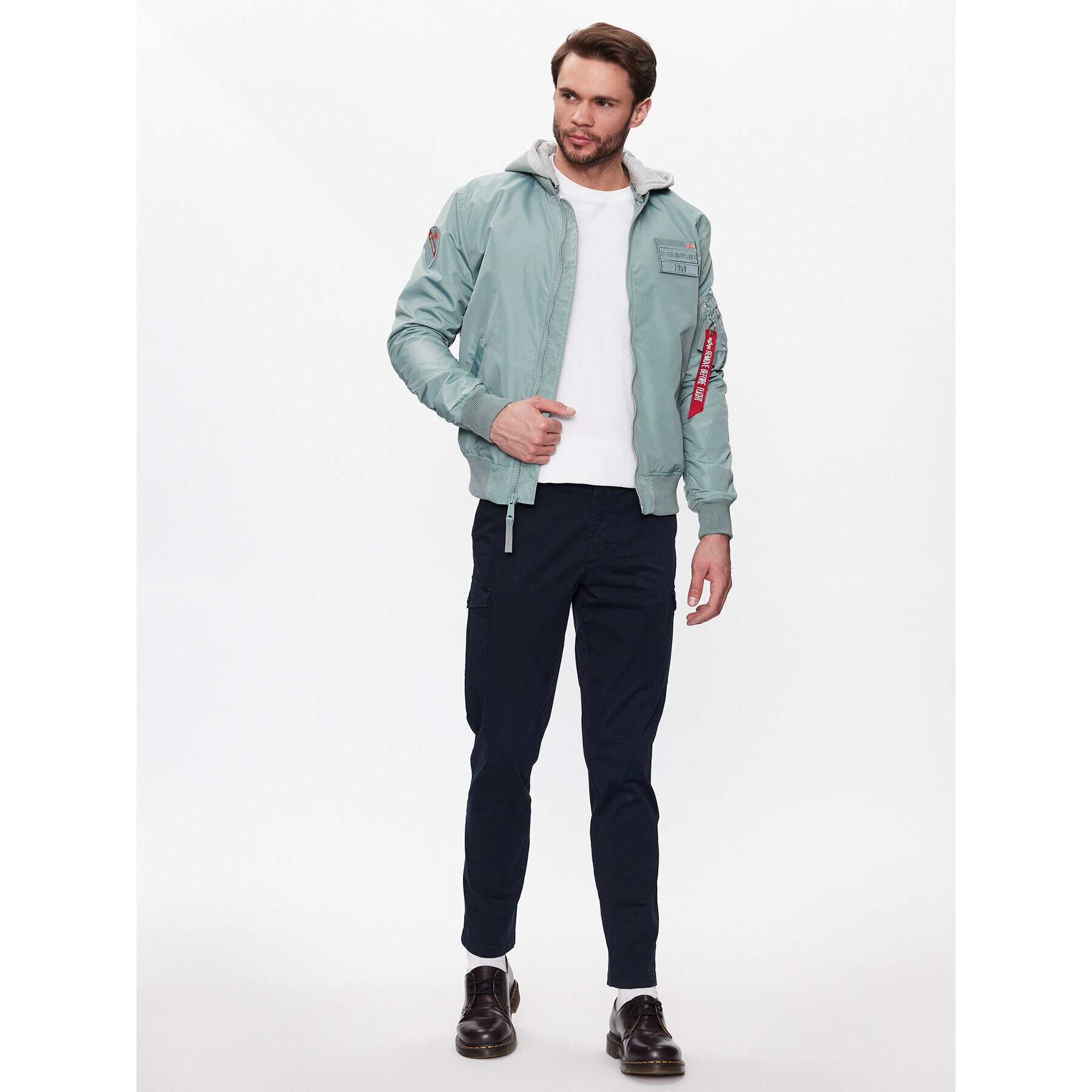 Alpha Industries Bundy bomber MA-1 126117 Zelená Regular Fit - Pepit.sk