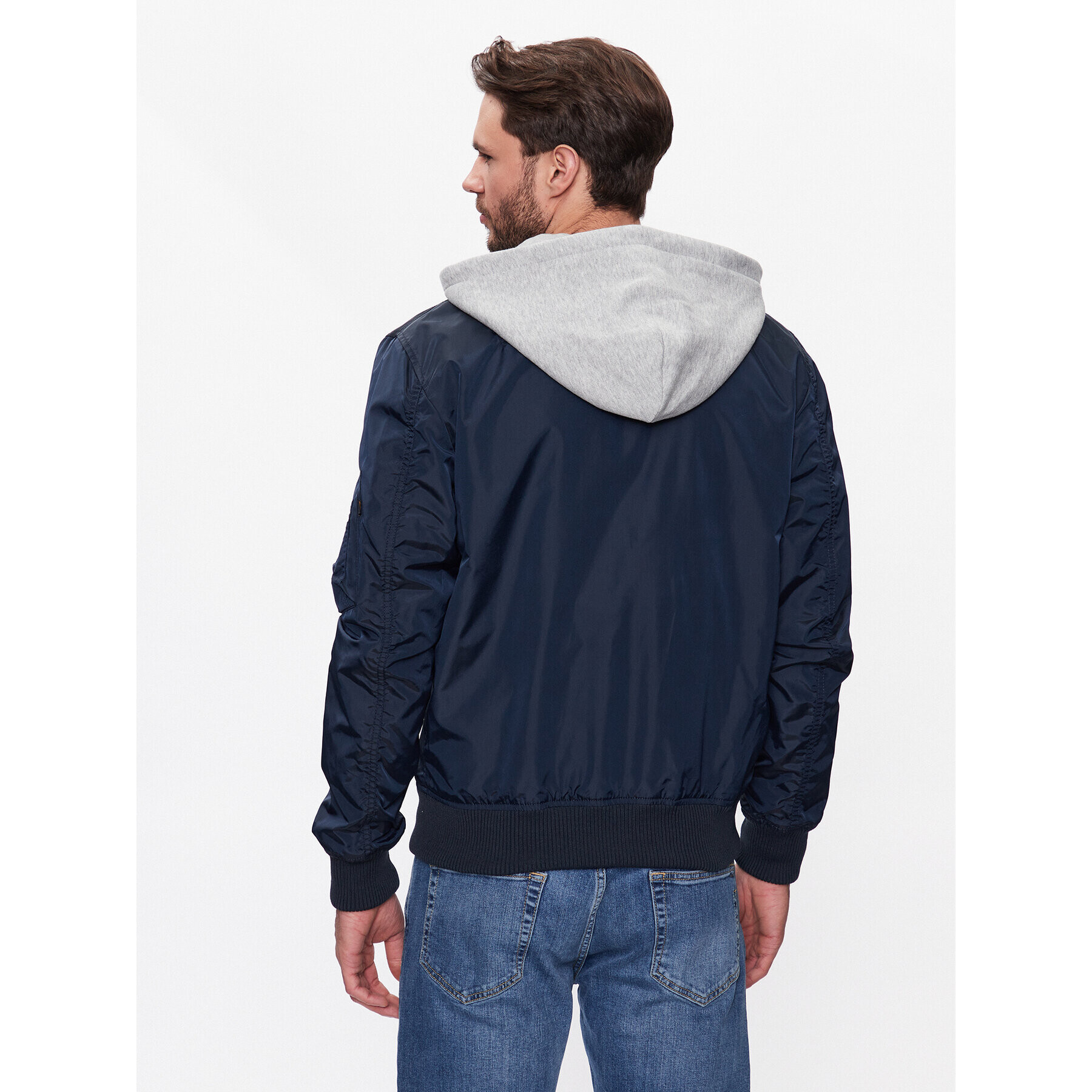 Alpha Industries Bundy bomber MA-1 196108 Modrá Regular Fit - Pepit.sk