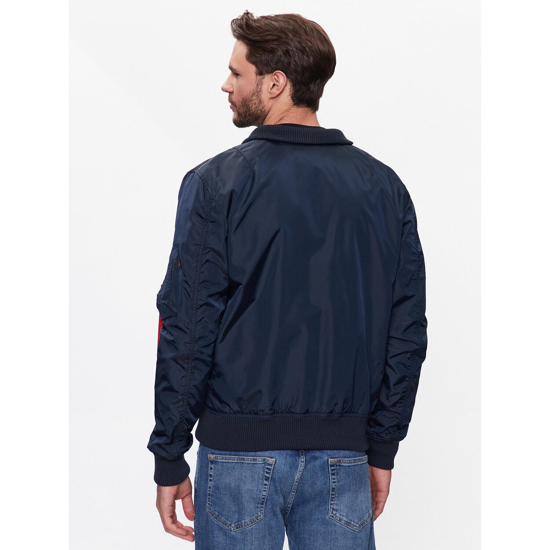 Alpha Industries Bundy bomber MA-1 196108 Modrá Regular Fit - Pepit.sk