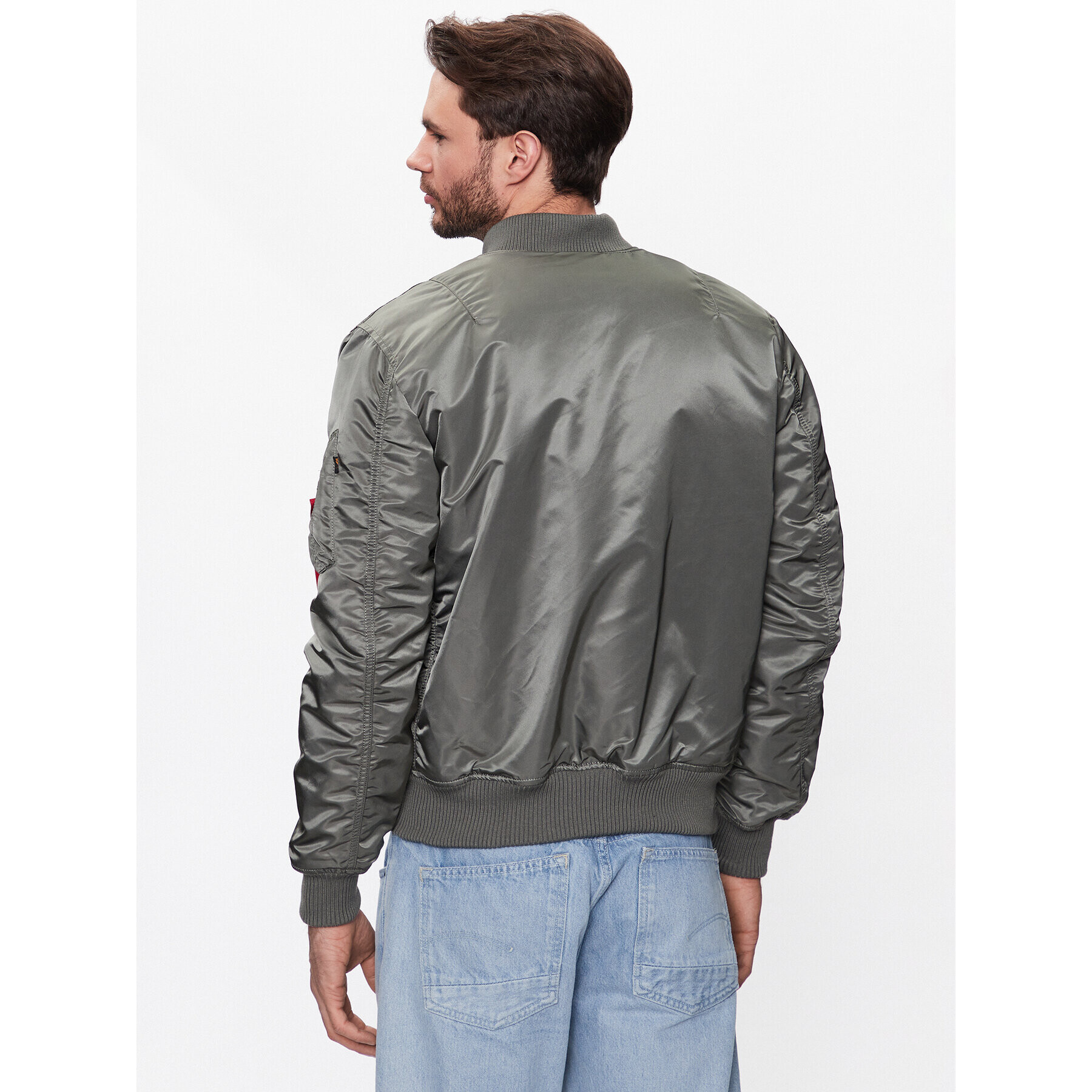 Alpha Industries Bundy bomber MA-1 191118 Sivá Slim Fit - Pepit.sk