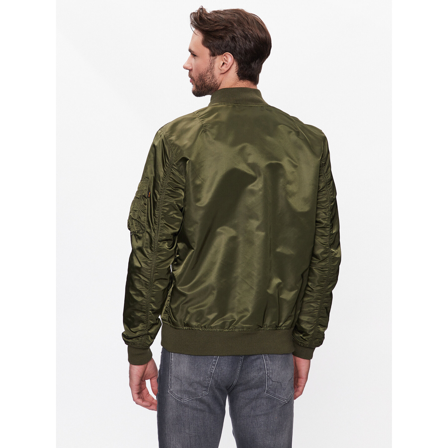 Alpha Industries Bundy bomber MA-1 156101 Zelená Regular Fit - Pepit.sk