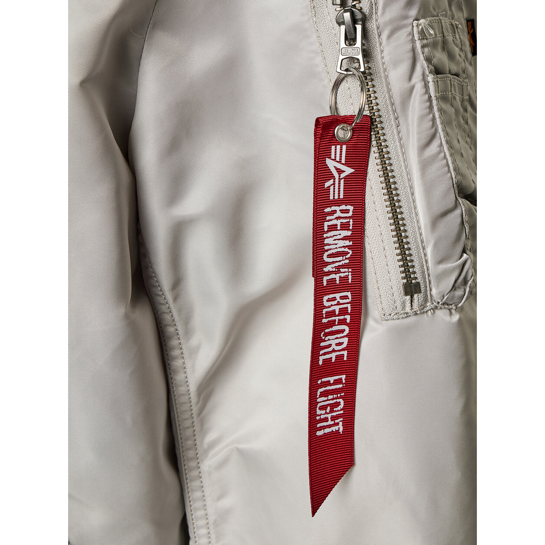 Alpha Industries Bundy bomber Ma-1 ZH Back Emb 138105 Sivá Regular Fit - Pepit.sk