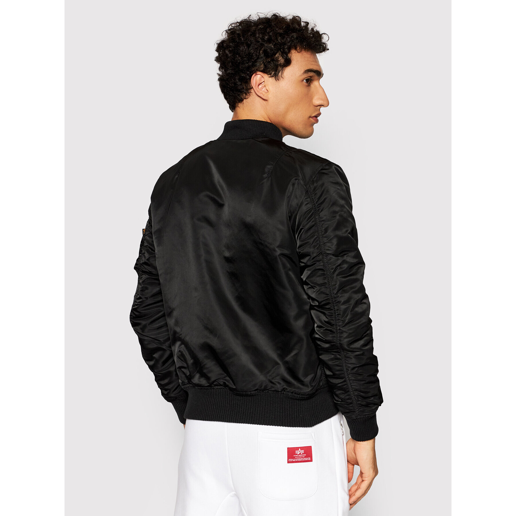 Alpha Industries Bundy bomber Nasa 166107LP Čierna Slim Fit - Pepit.sk