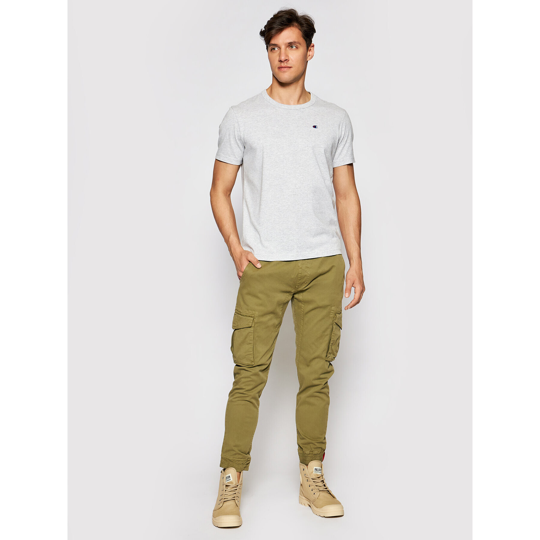 Alpha Industries Jogger nohavice 116202 Zelená Tapered Fit - Pepit.sk