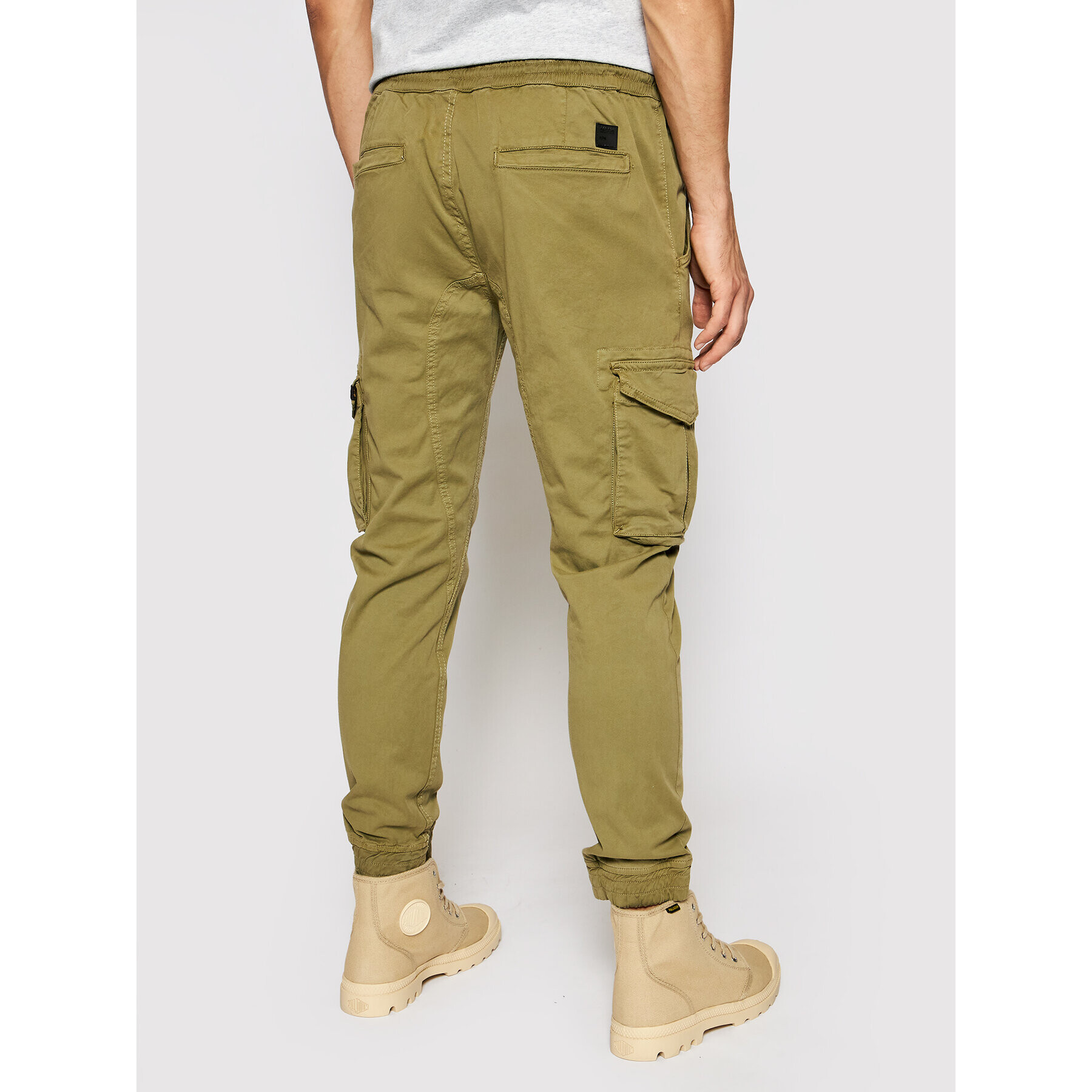 Alpha Industries Jogger nohavice 116202 Zelená Tapered Fit - Pepit.sk