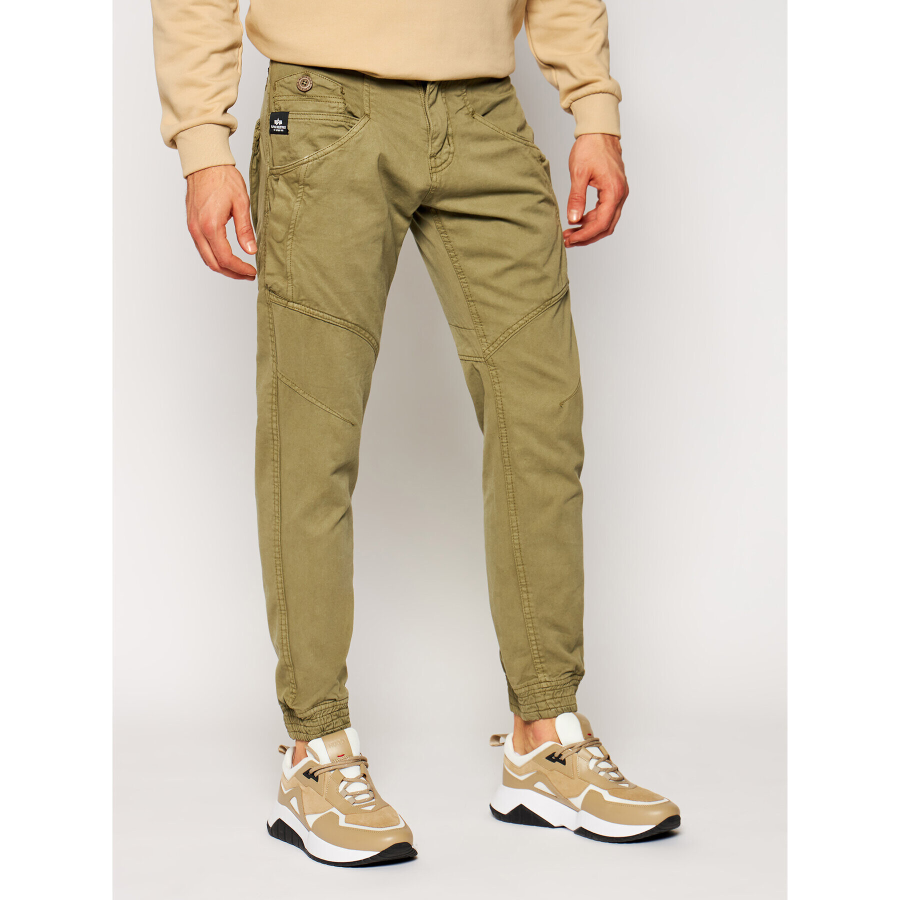 Alpha Industries Jogger nohavice Major 128201 Zelená Slim Fit - Pepit.sk