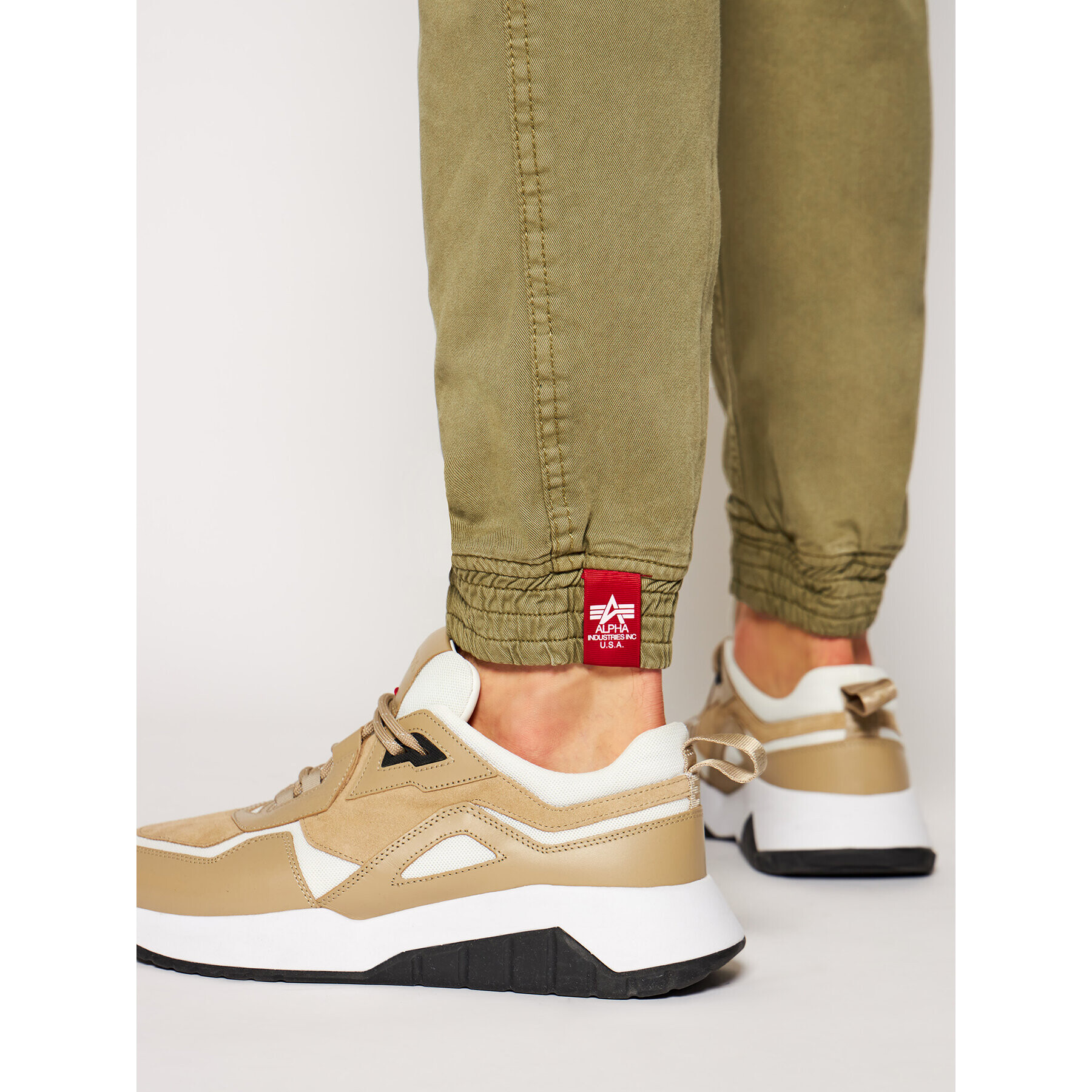 Alpha Industries Jogger nohavice Major 128201 Zelená Slim Fit - Pepit.sk