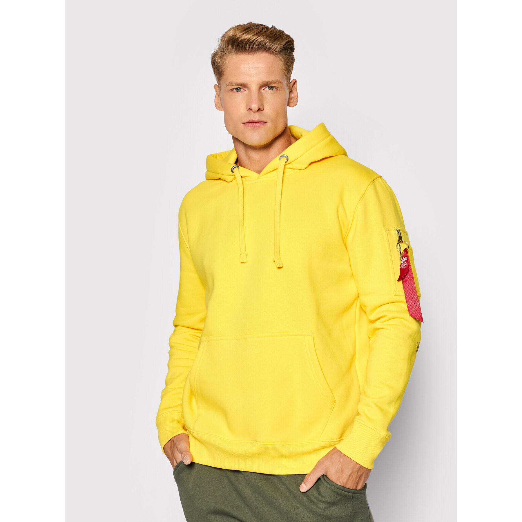 Alpha Industries Mikina 118336 Žltá Regular Fit - Pepit.sk