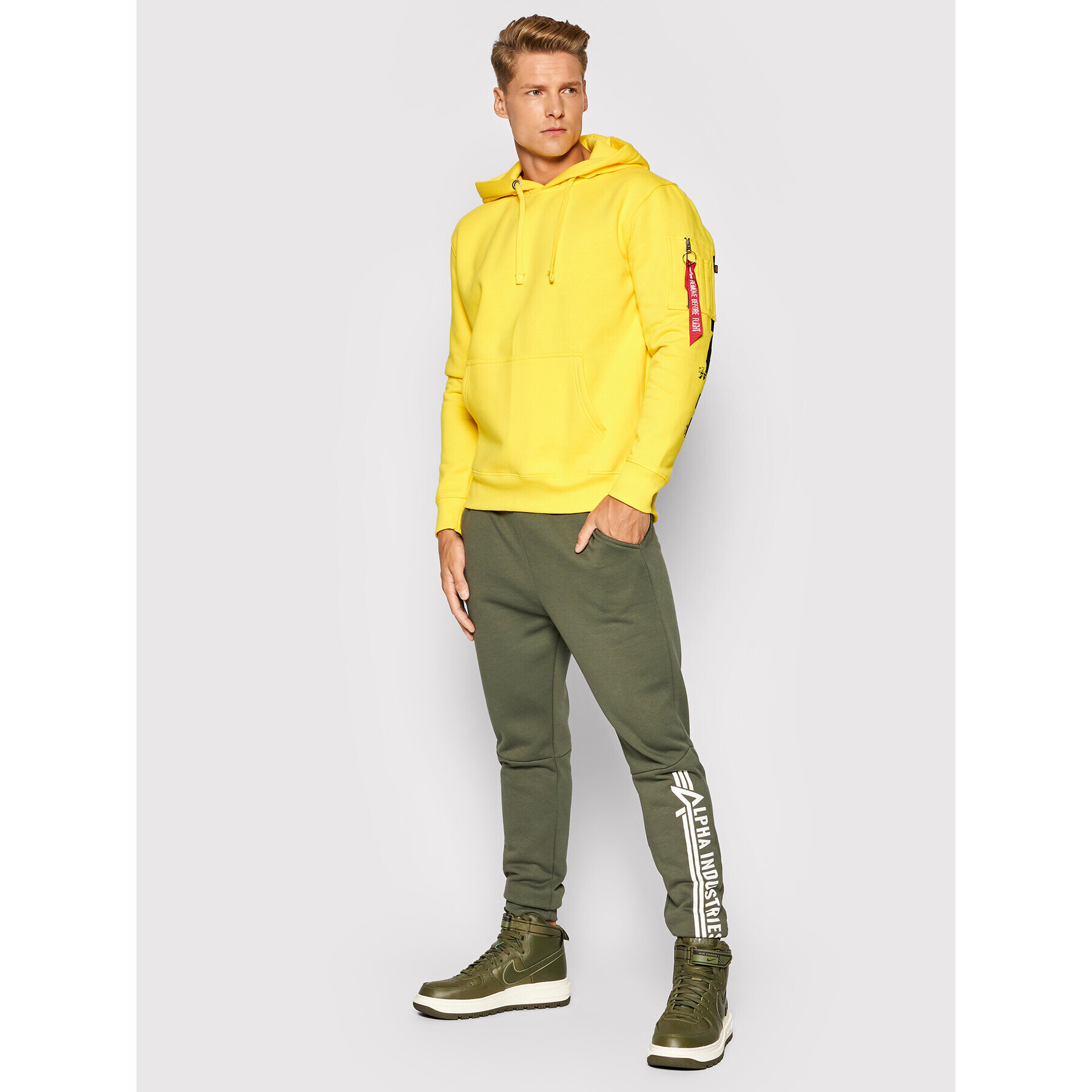 Alpha Industries Mikina 118336 Žltá Regular Fit - Pepit.sk