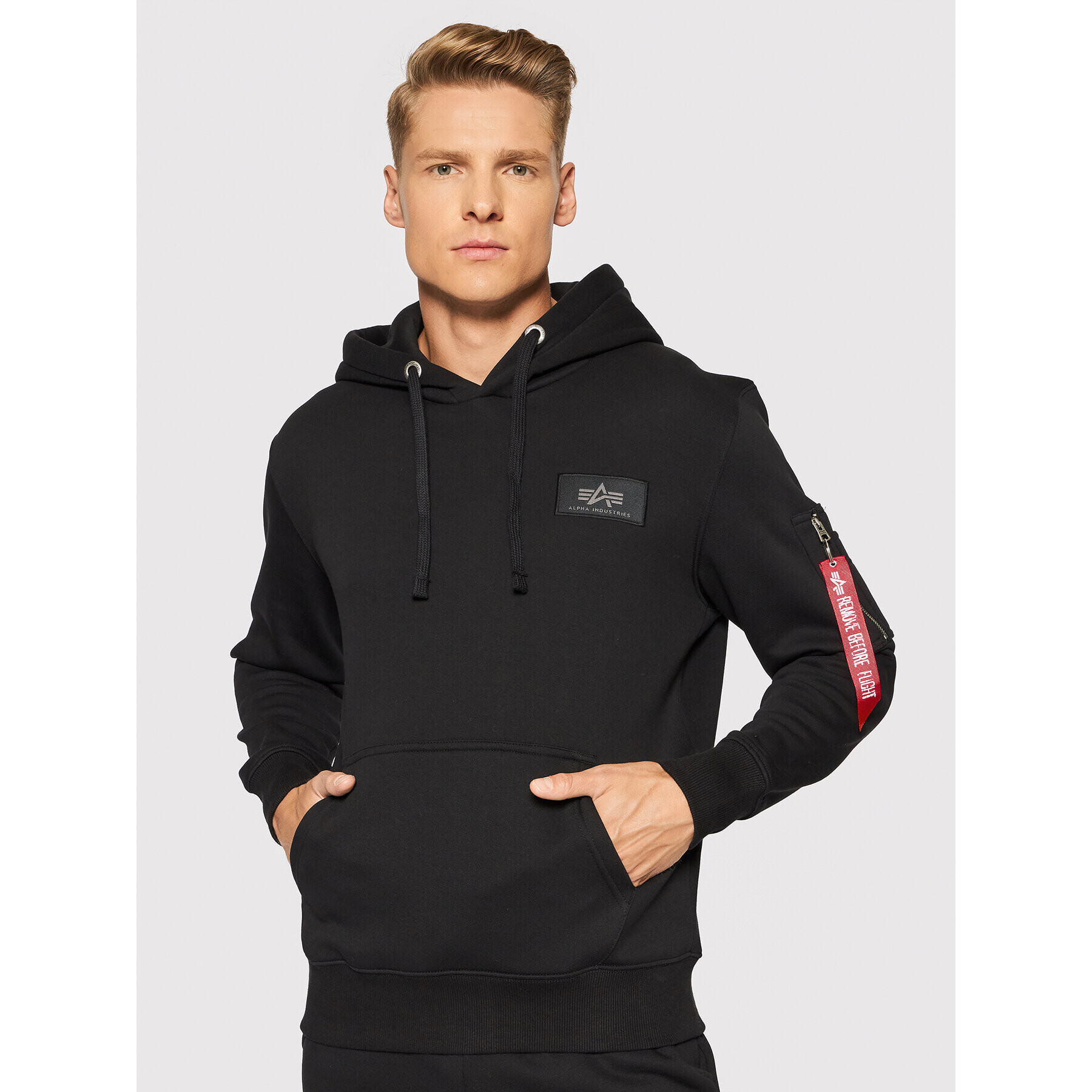 Alpha Industries Mikina Back Print 178318 Čierna Regular Fit - Pepit.sk