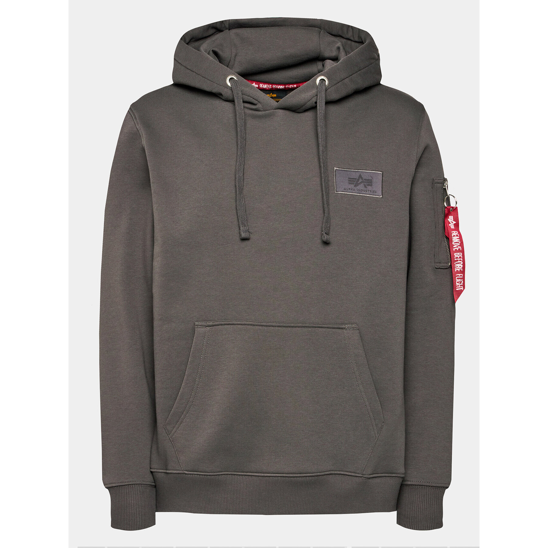 Alpha Industries Mikina Back Print 178318 Sivá Regular Fit - Pepit.sk