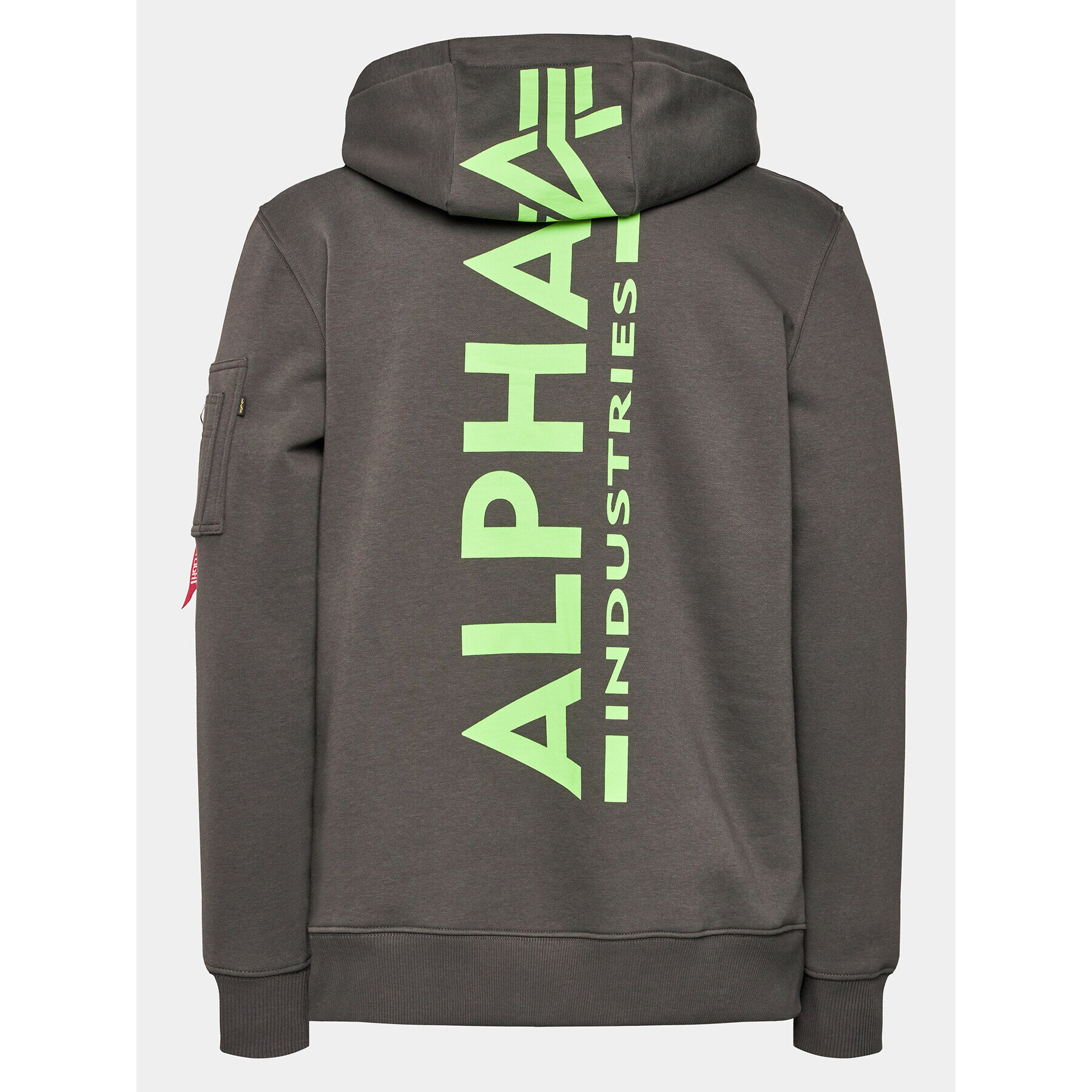 Alpha Industries Mikina Back Print 178318 Sivá Regular Fit - Pepit.sk