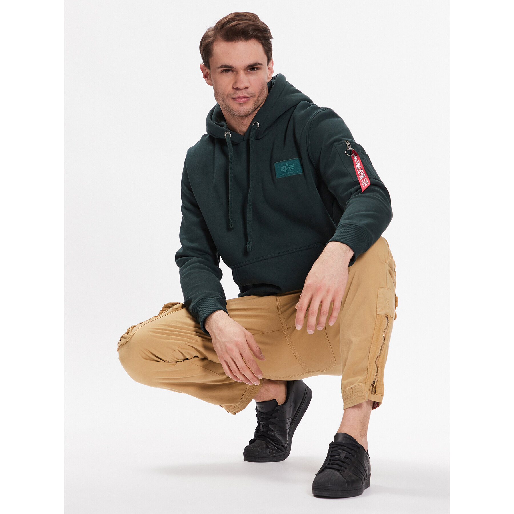 Alpha Industries Mikina Back Print 178318 Tmavomodrá Regular Fit - Pepit.sk