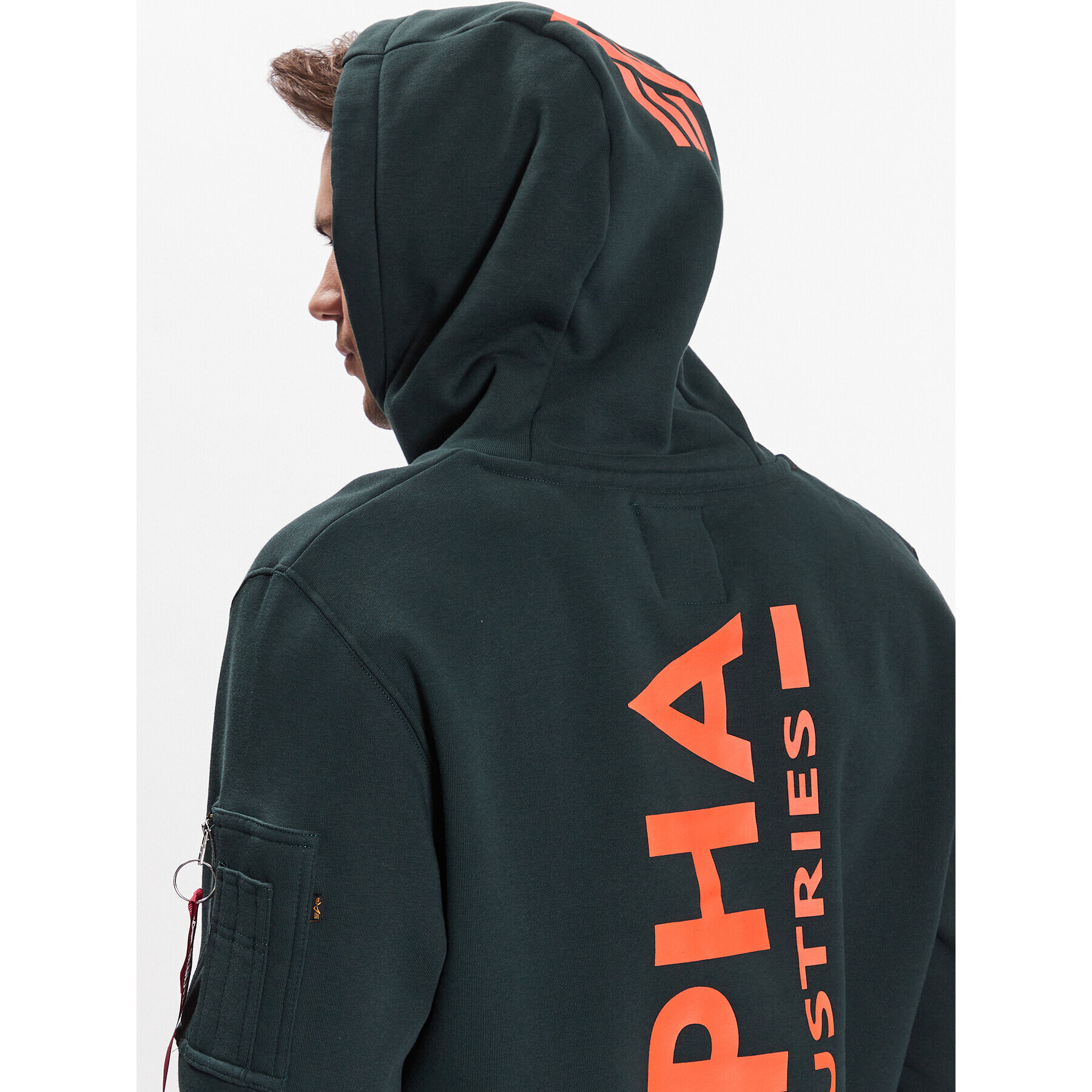 Alpha Industries Mikina Back Print 178318 Tmavomodrá Regular Fit - Pepit.sk