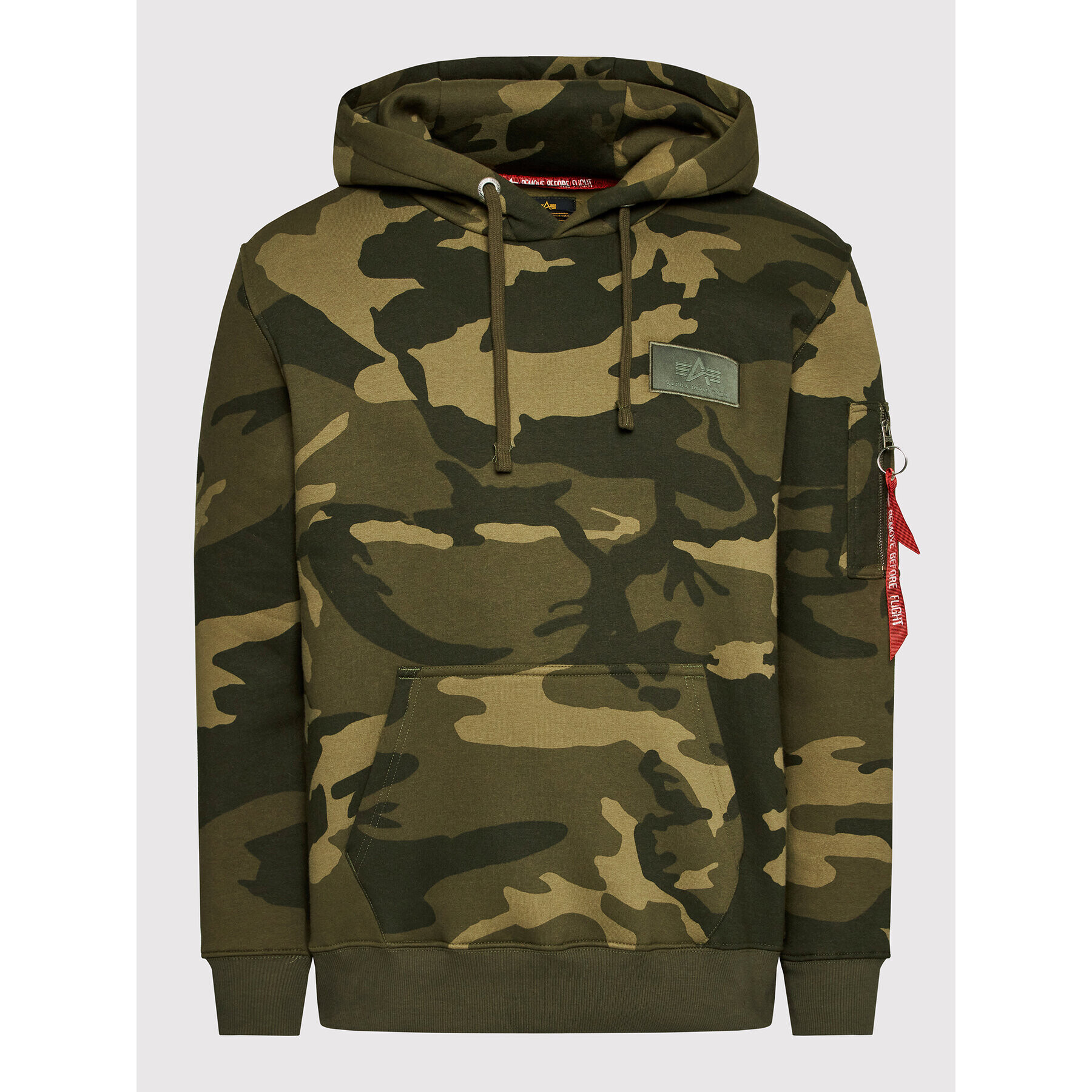 Alpha Industries Mikina Back Print 178318C Zelená Regular Fit - Pepit.sk