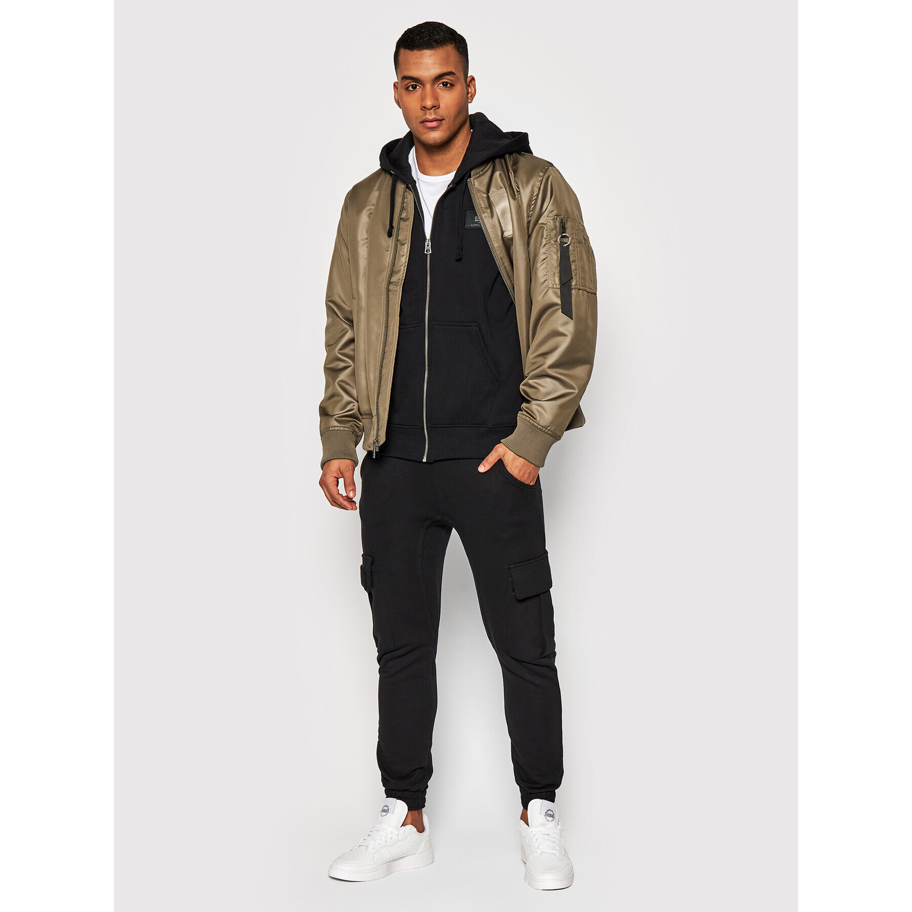 Alpha Industries Mikina Back Print Zip 128342 Čierna Regular Fit - Pepit.sk