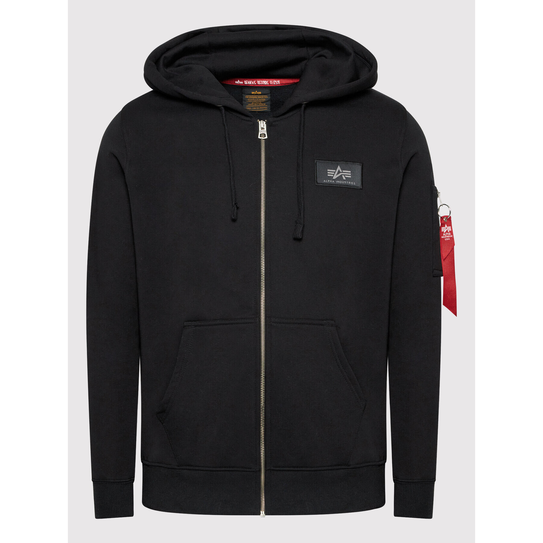 Alpha Industries Mikina Back Print Zip 128342 Čierna Regular Fit - Pepit.sk