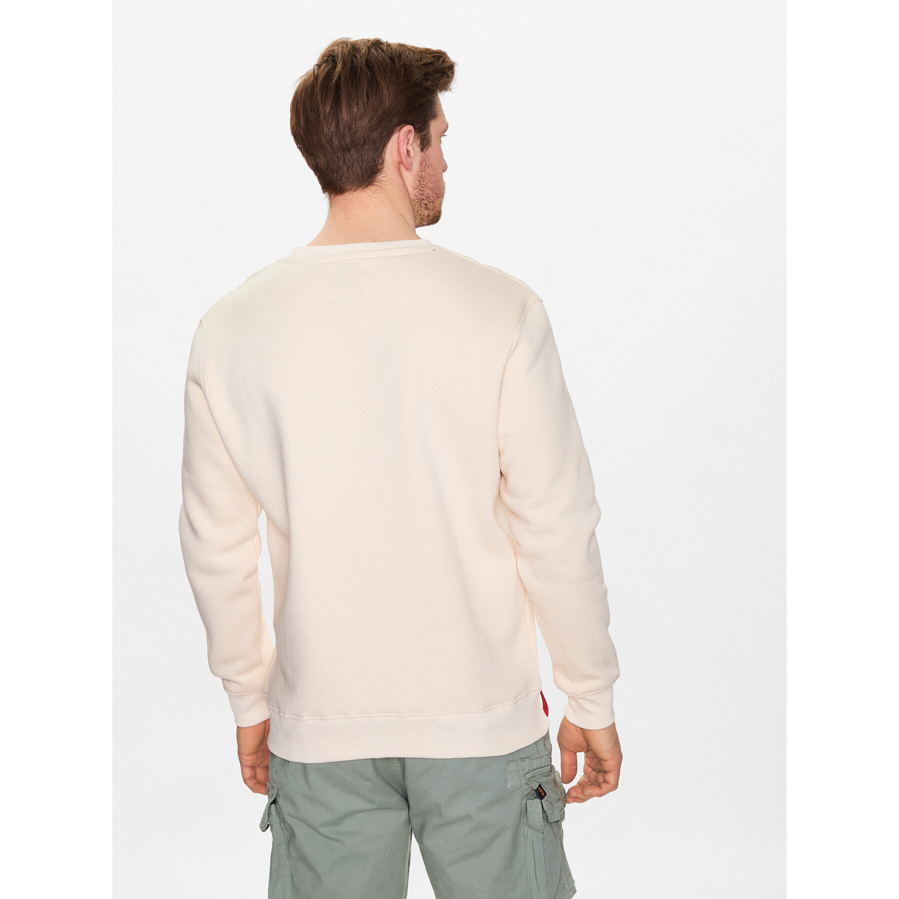 Alpha Industries Mikina Basic 118302 Écru Regular Fit - Pepit.sk