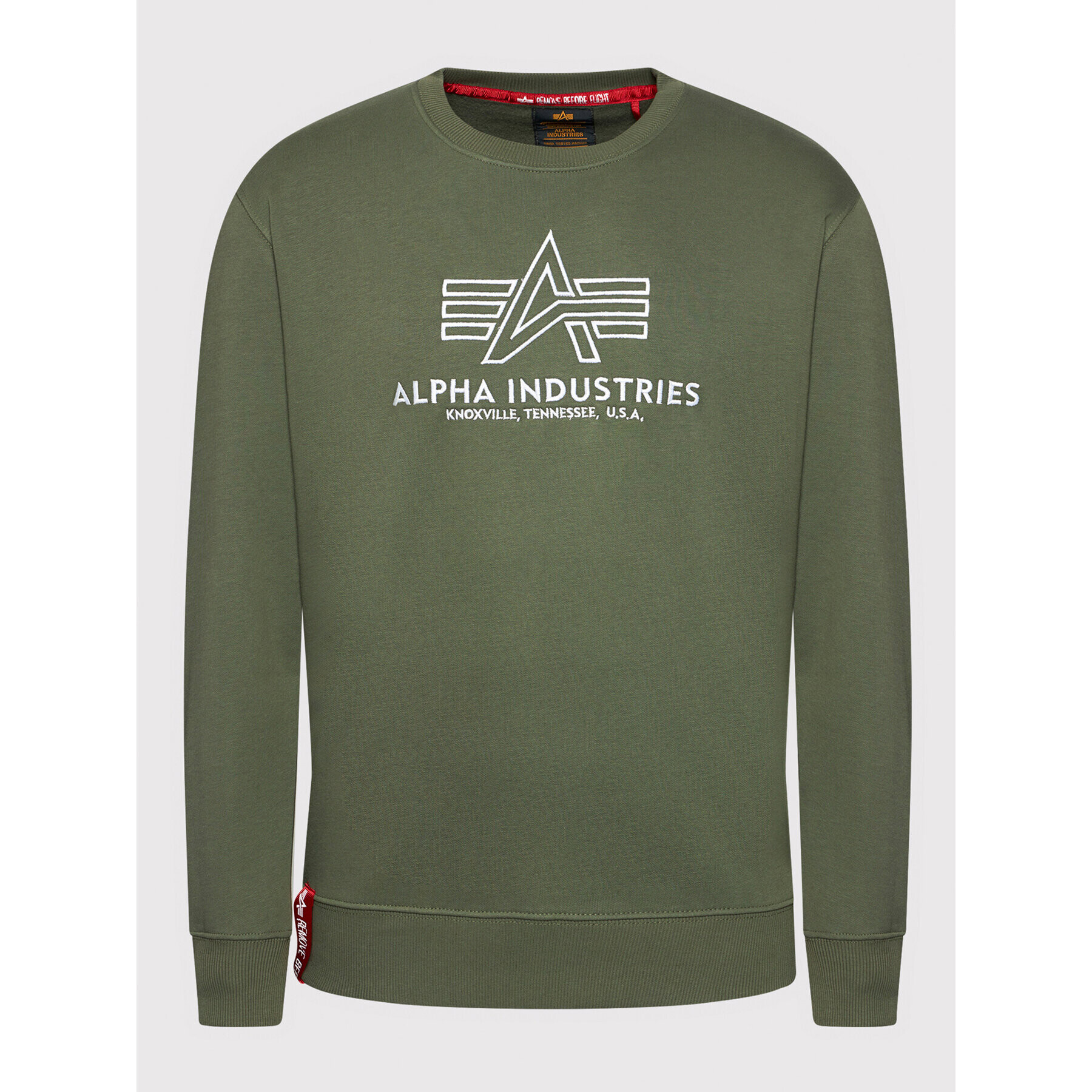 Alpha Industries Mikina Basic 118302 Zelená Regular Fit - Pepit.sk