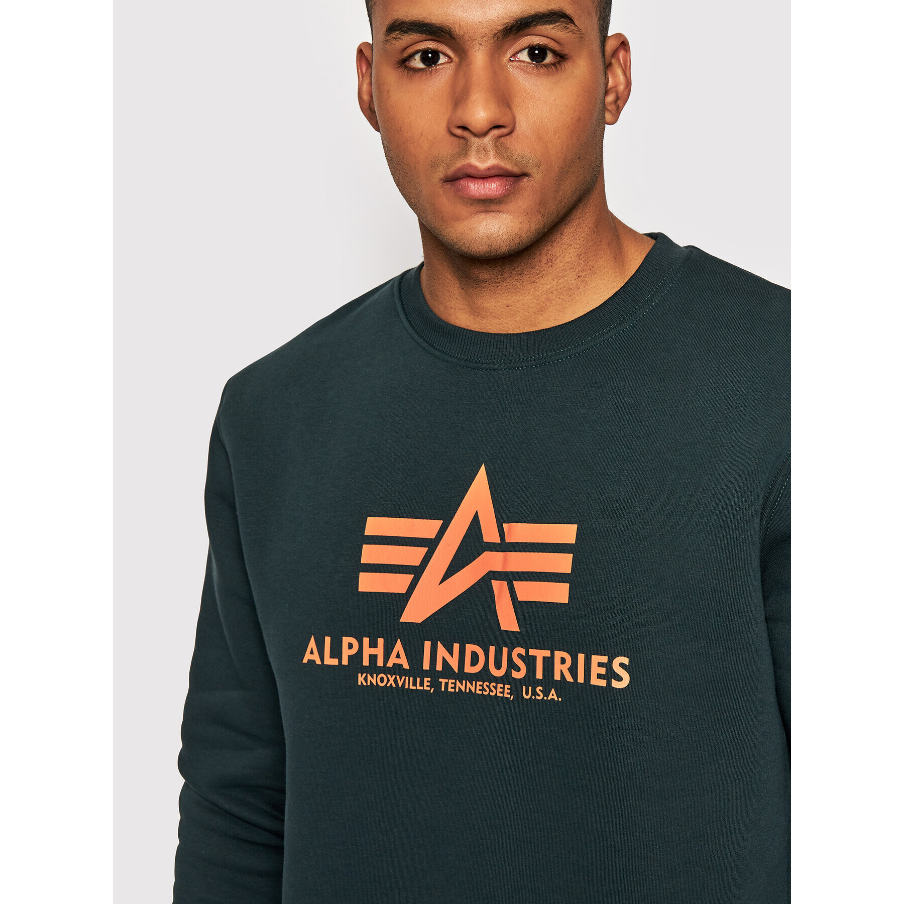 Alpha Industries Mikina Basic 178302 Tmavomodrá Regular Fit - Pepit.sk