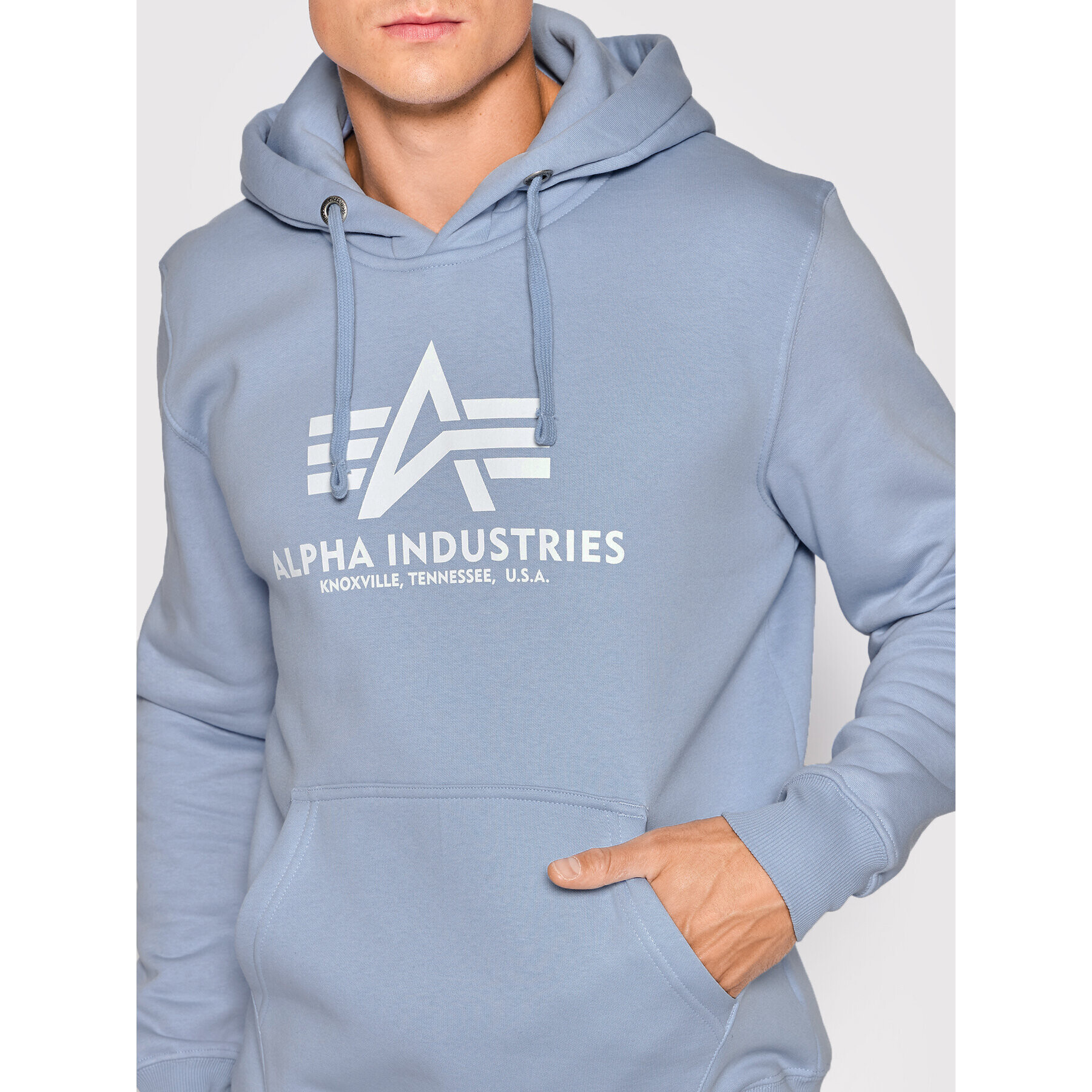 Alpha Industries Mikina Basic 178312 Modrá Regular Fit - Pepit.sk