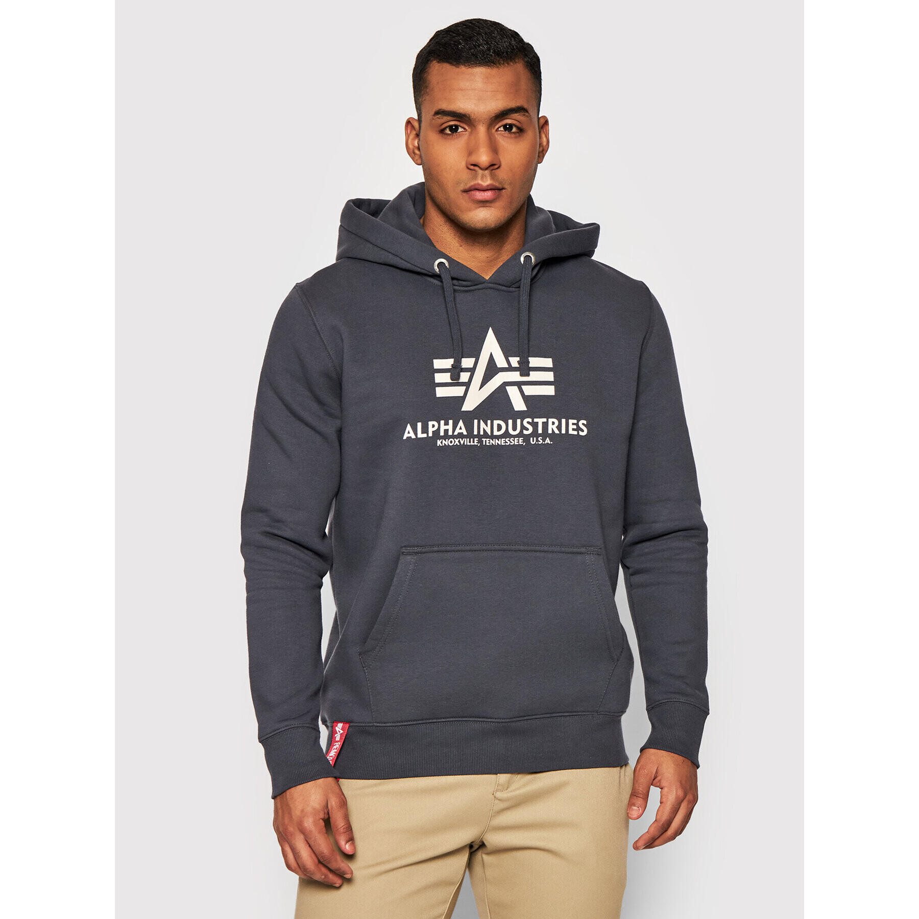 Alpha Industries Mikina Basic 178312 Sivá Regular Fit - Pepit.sk