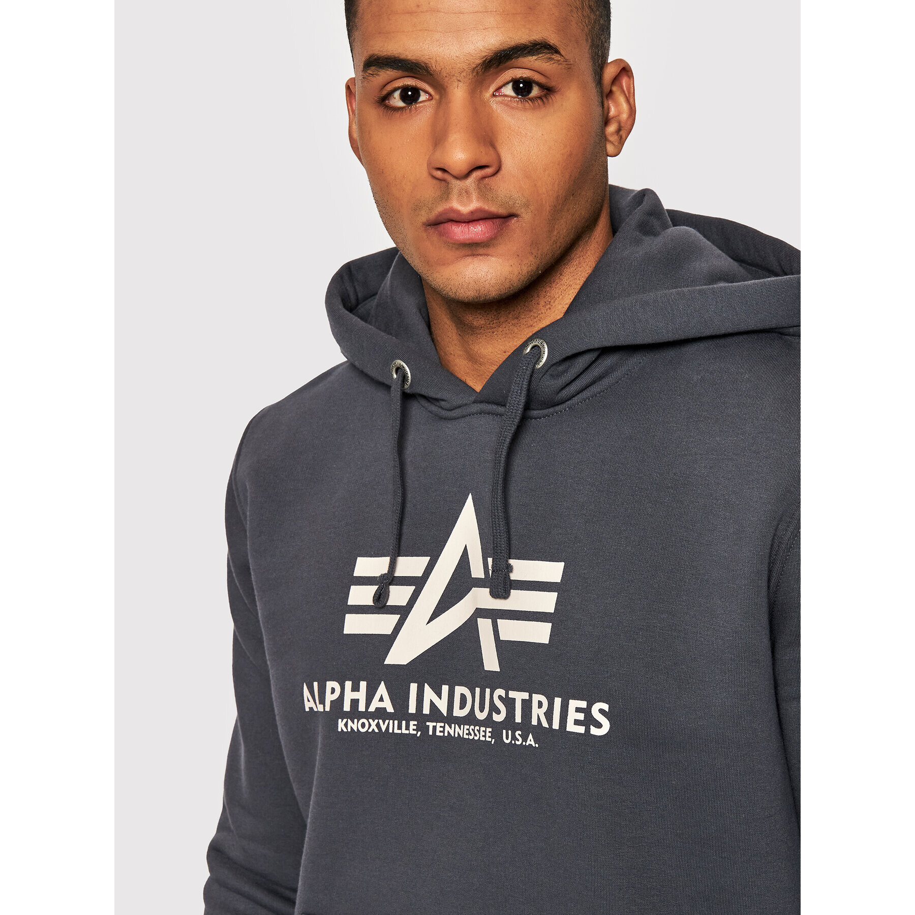 Alpha Industries Mikina Basic 178312 Sivá Regular Fit - Pepit.sk