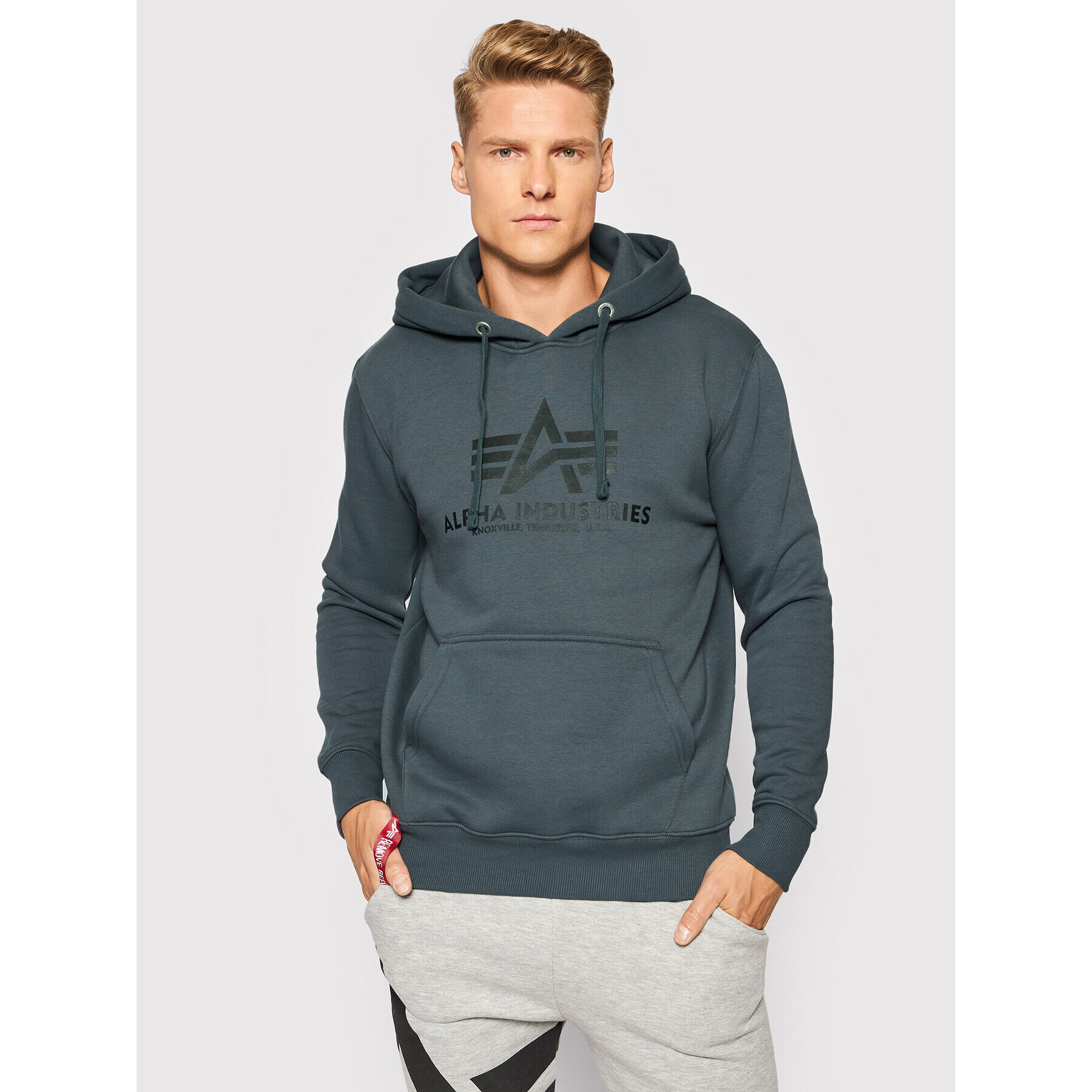 Alpha Industries Mikina Basic 178312 Sivá Regular Fit - Pepit.sk